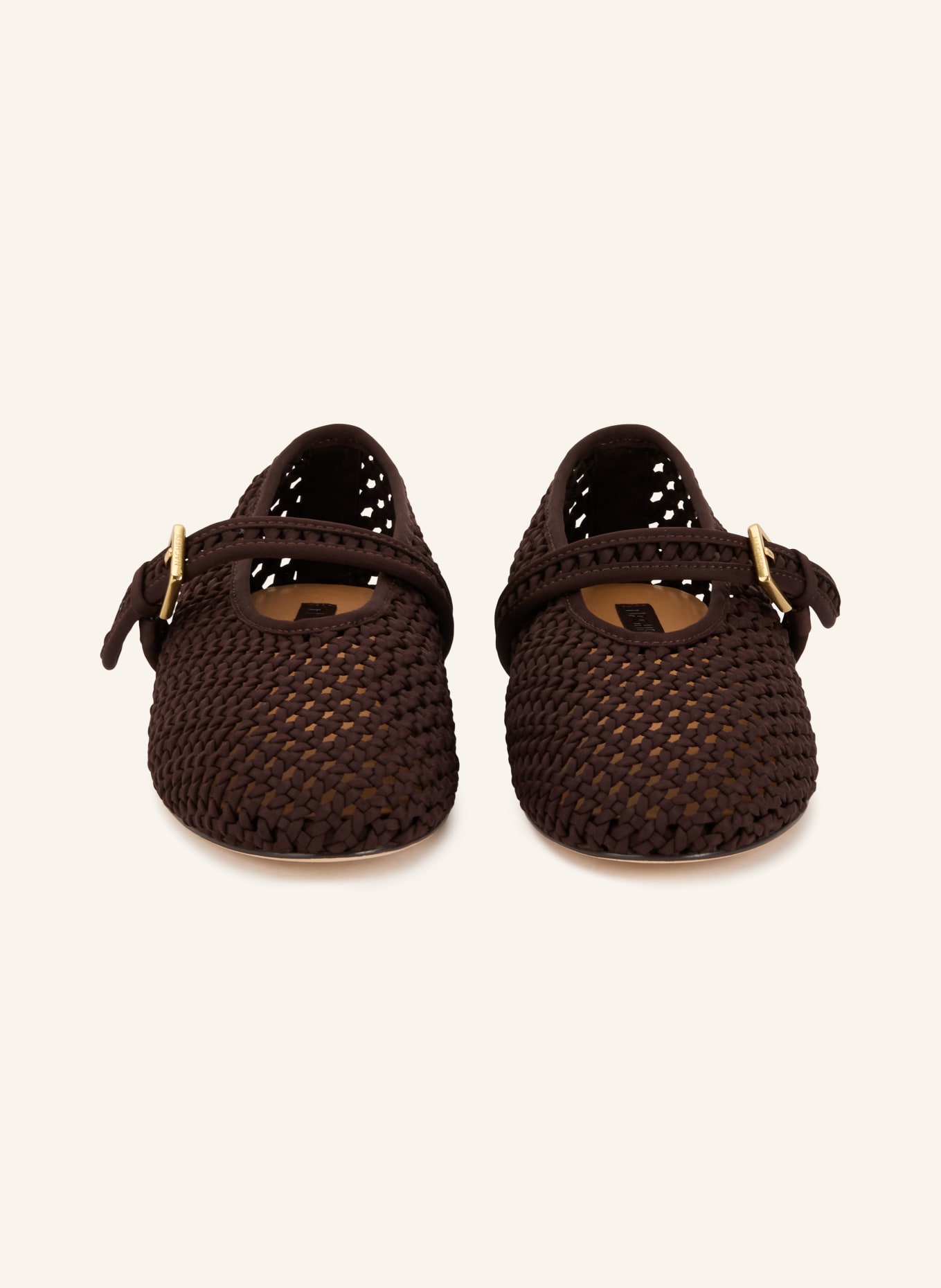 Naghedi Ballerines Mary Jane SYDNEY: MARRON FONCÉ