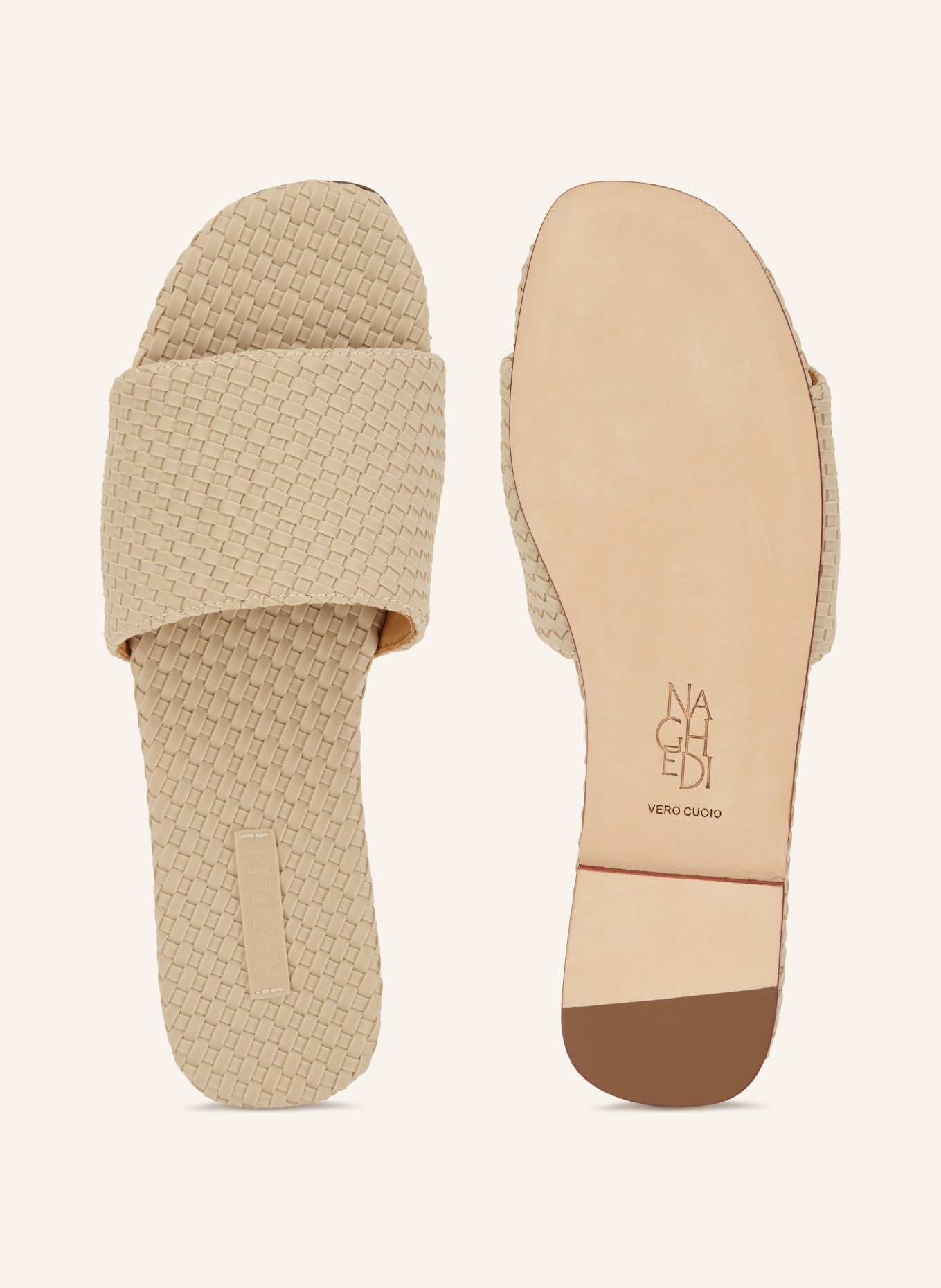 Naghedi Mules ST. BARTHS: BEIGE