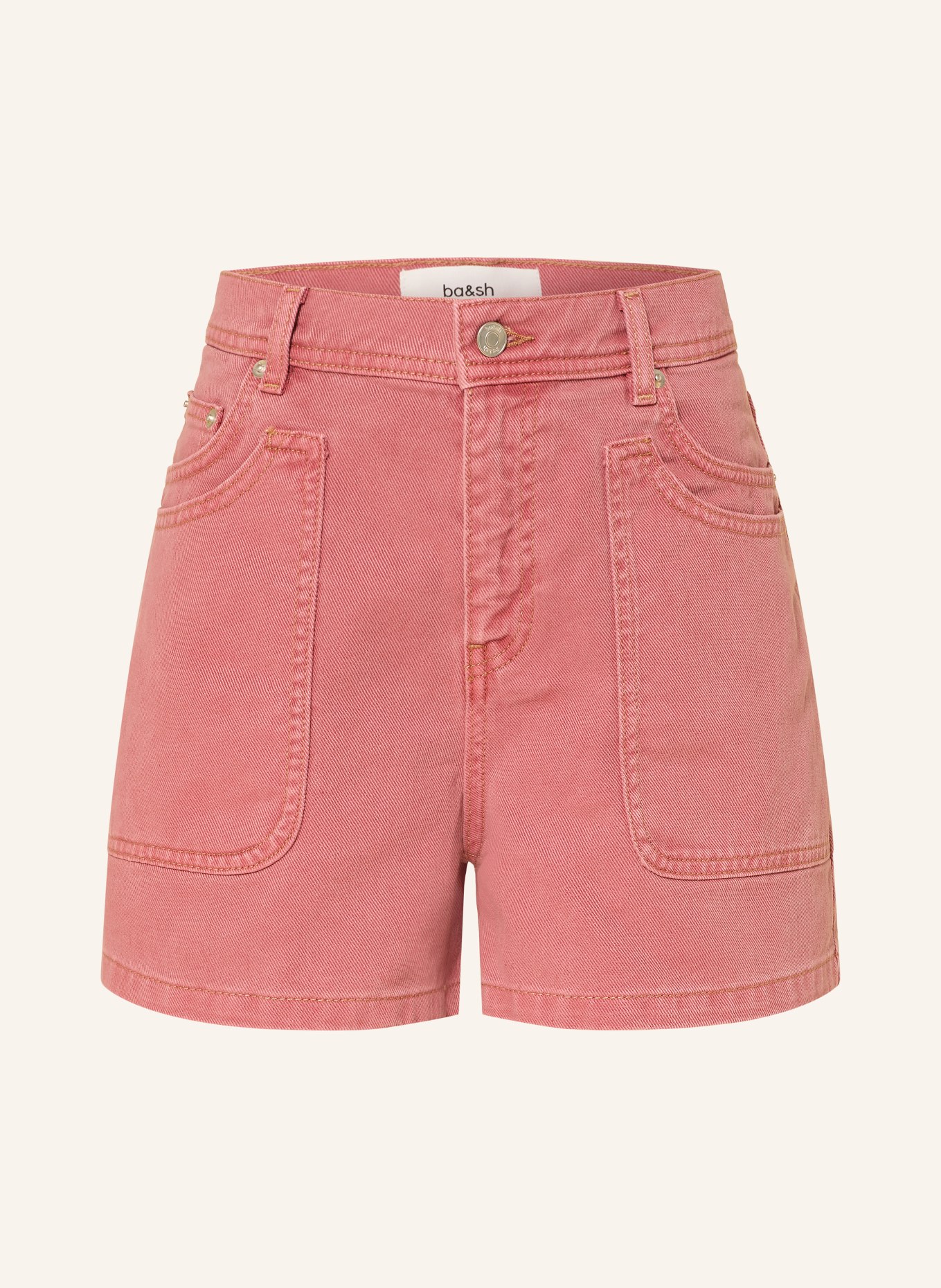 ba&sh Jeansshorts BEVY: HELLROT