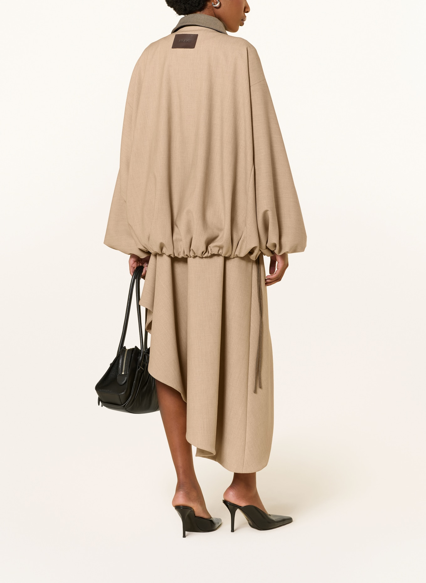 ARAKII Wrap-style skirt: CAMEL