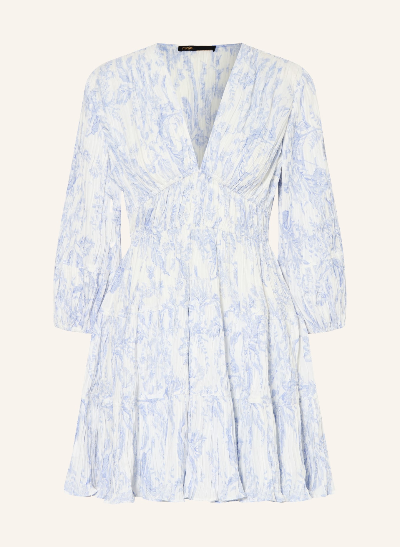 maje Kleid: HELLBLAU / WEISS