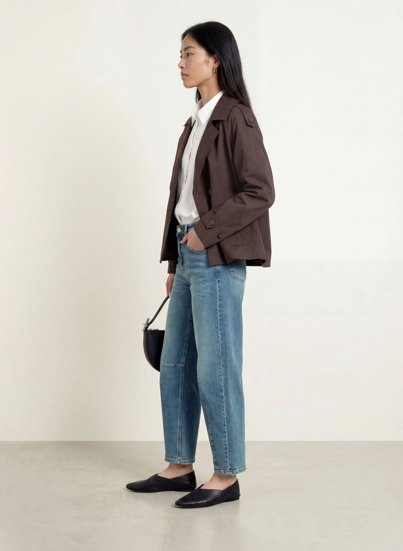 OPUS Dżinsy typu barrel LISSIE BOLDY: 70395 mid blue