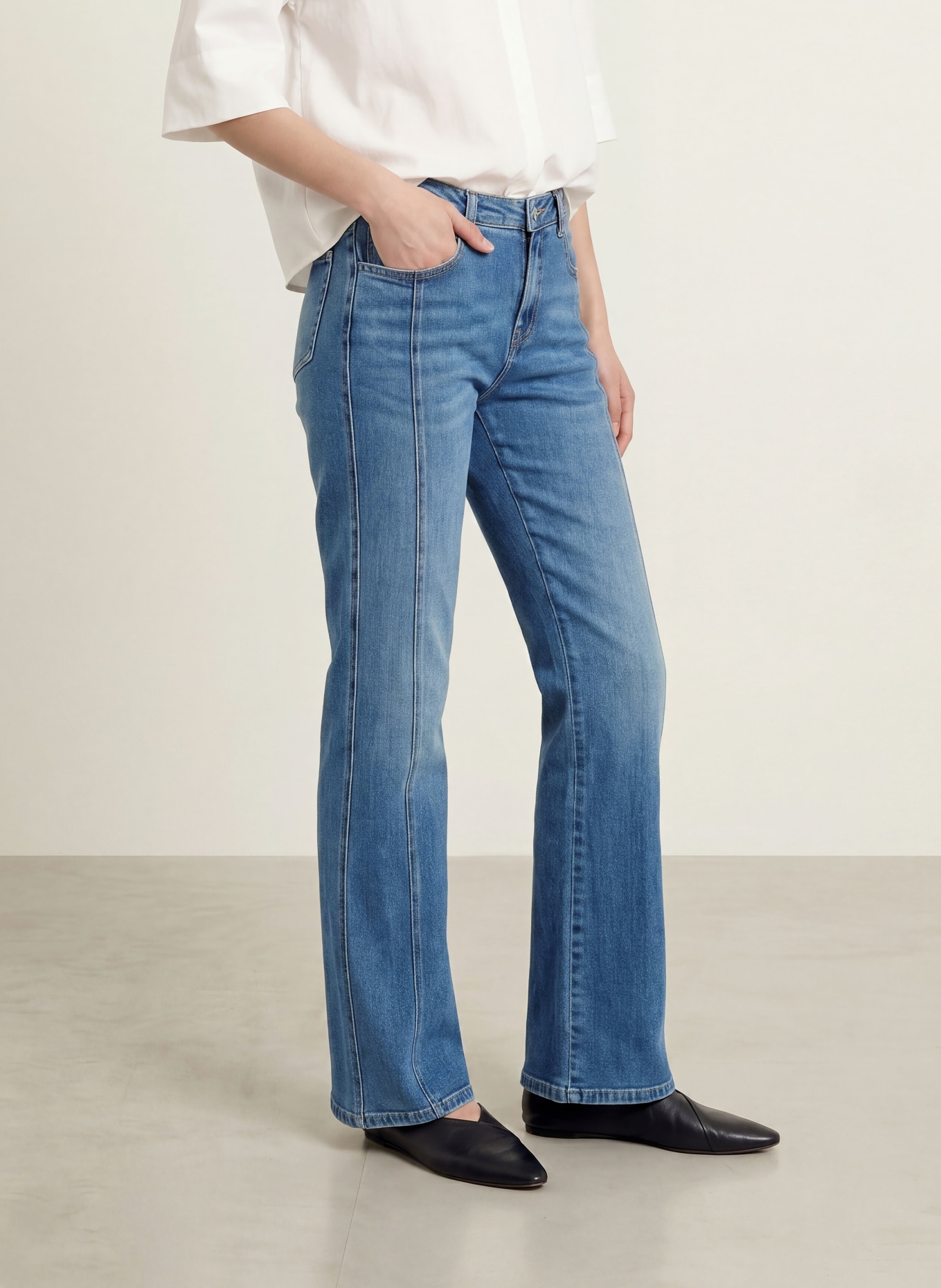 OPUS Jean évasé MIVA STRONG: 70390 mid blue