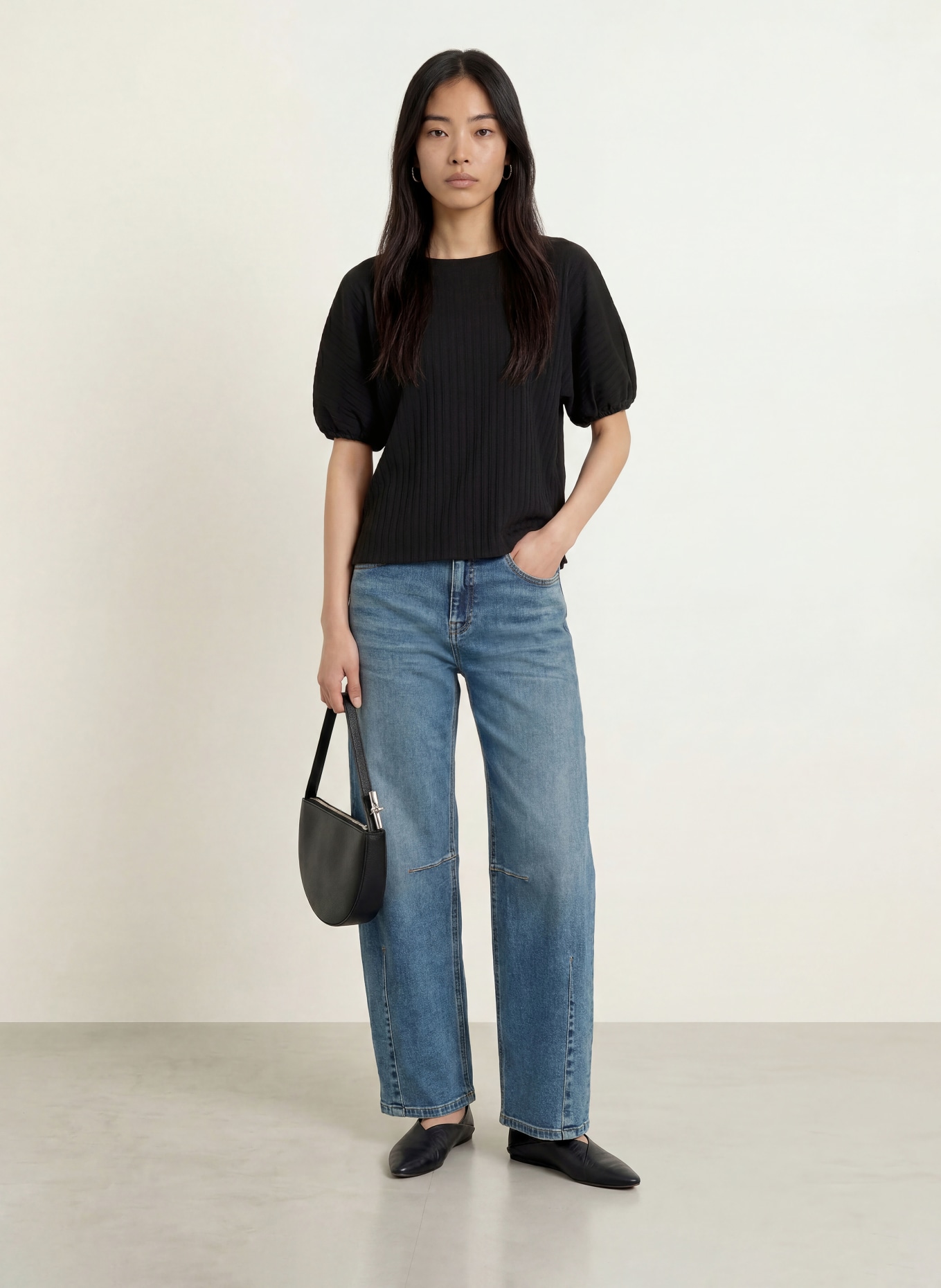 OPUS SEFARO T-shirt: BLACK