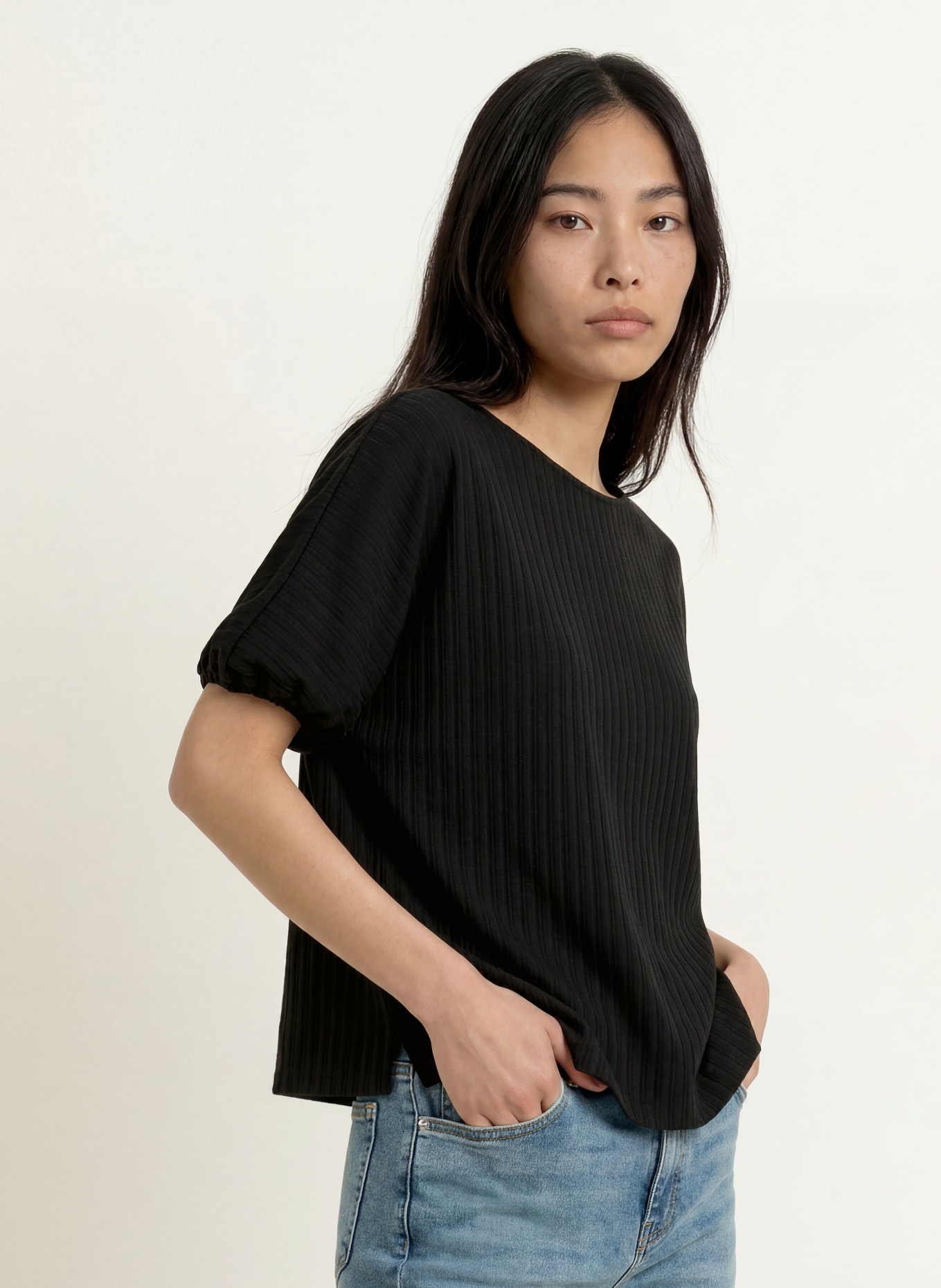 OPUS SEFARO T-shirt: BLACK