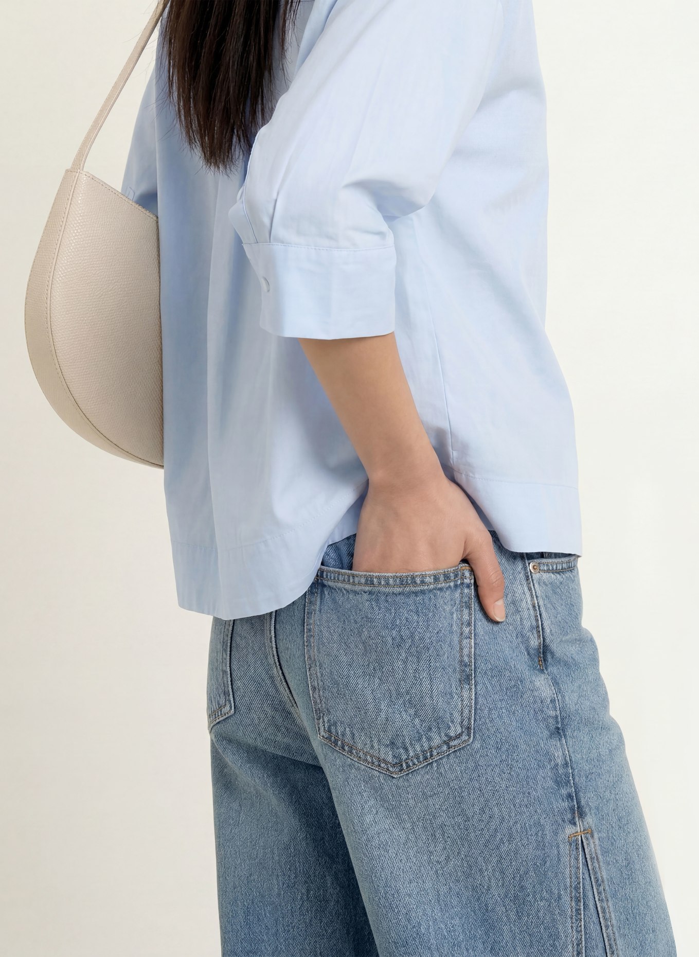 OPUS Wide-Leg Jeans MEDDY: 70396 mid blue