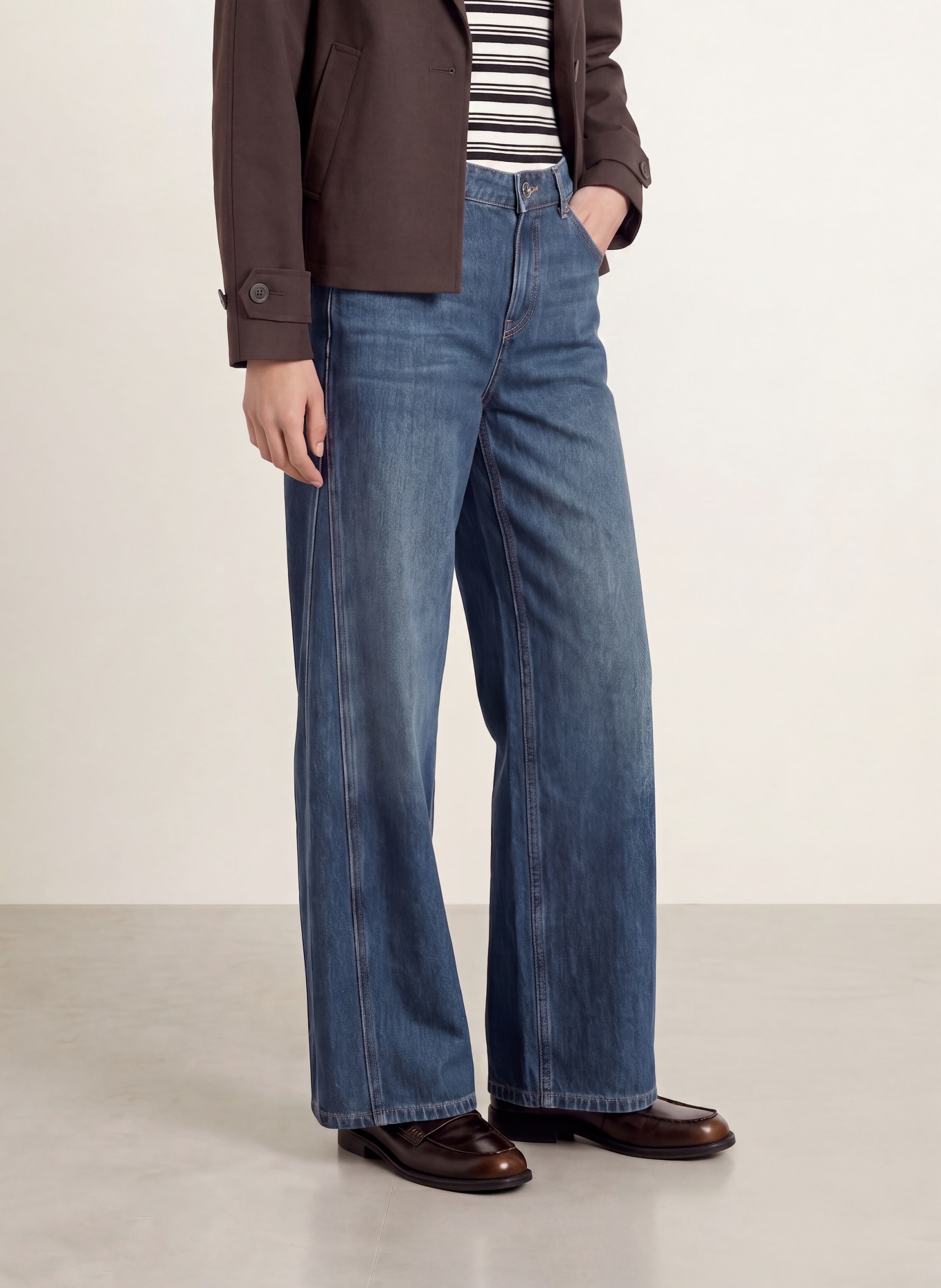 OPUS Wide-Leg Jeans MEDDY: 70394 dark blue