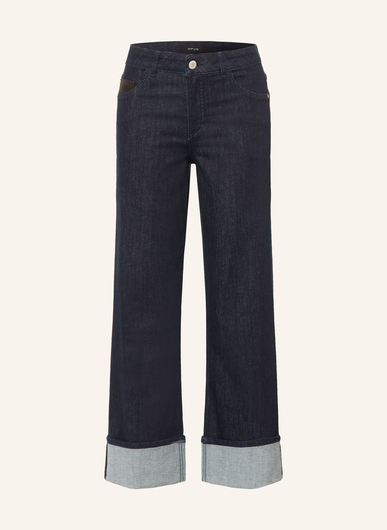OPUS Cropped Jeans MIVA: 7439 rinsed blue