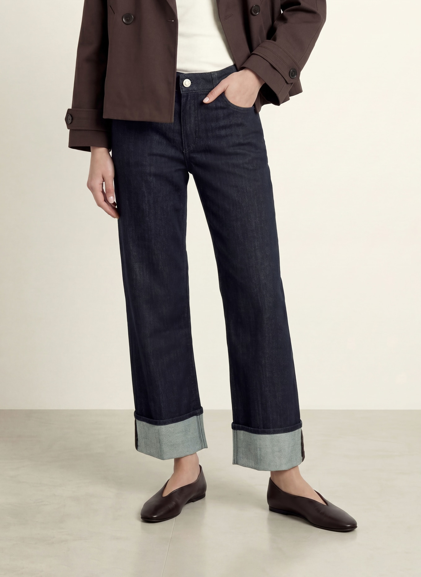 OPUS Cropped Jeans MIVA: 7439 rinsed blue