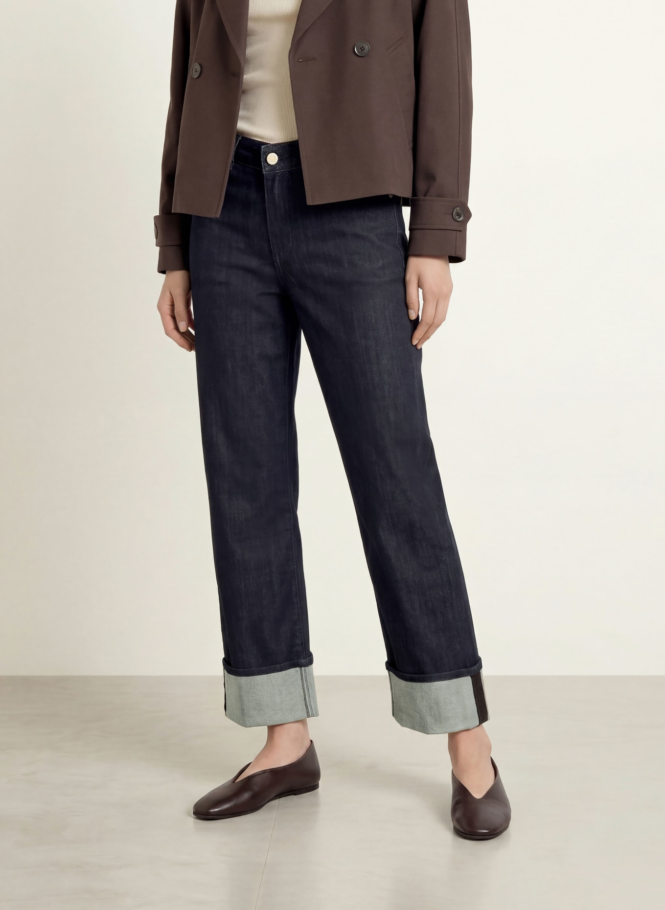 OPUS Cropped Jeans MIVA: 7439 rinsed blue