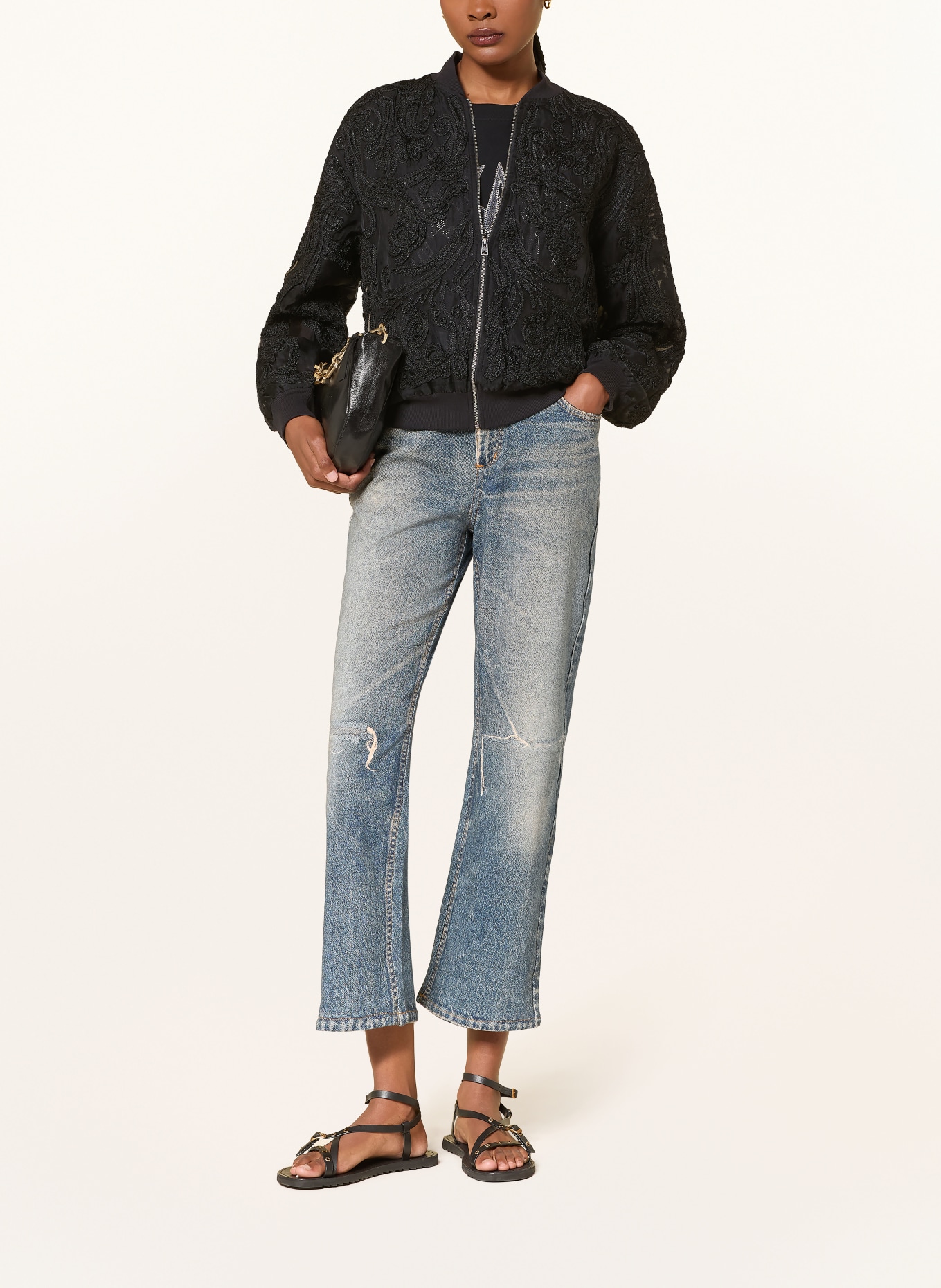 ALLSAINTS JADE Blouson: BLACK