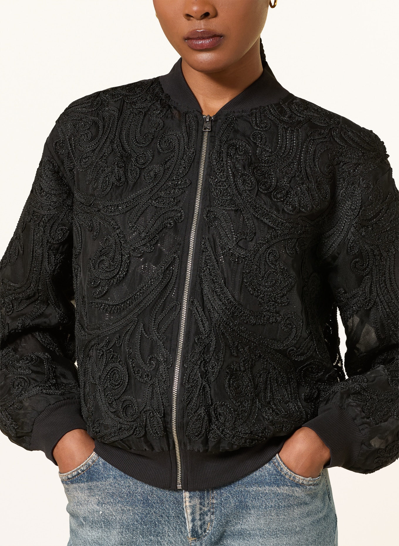 ALLSAINTS JADE Blouson: BLACK