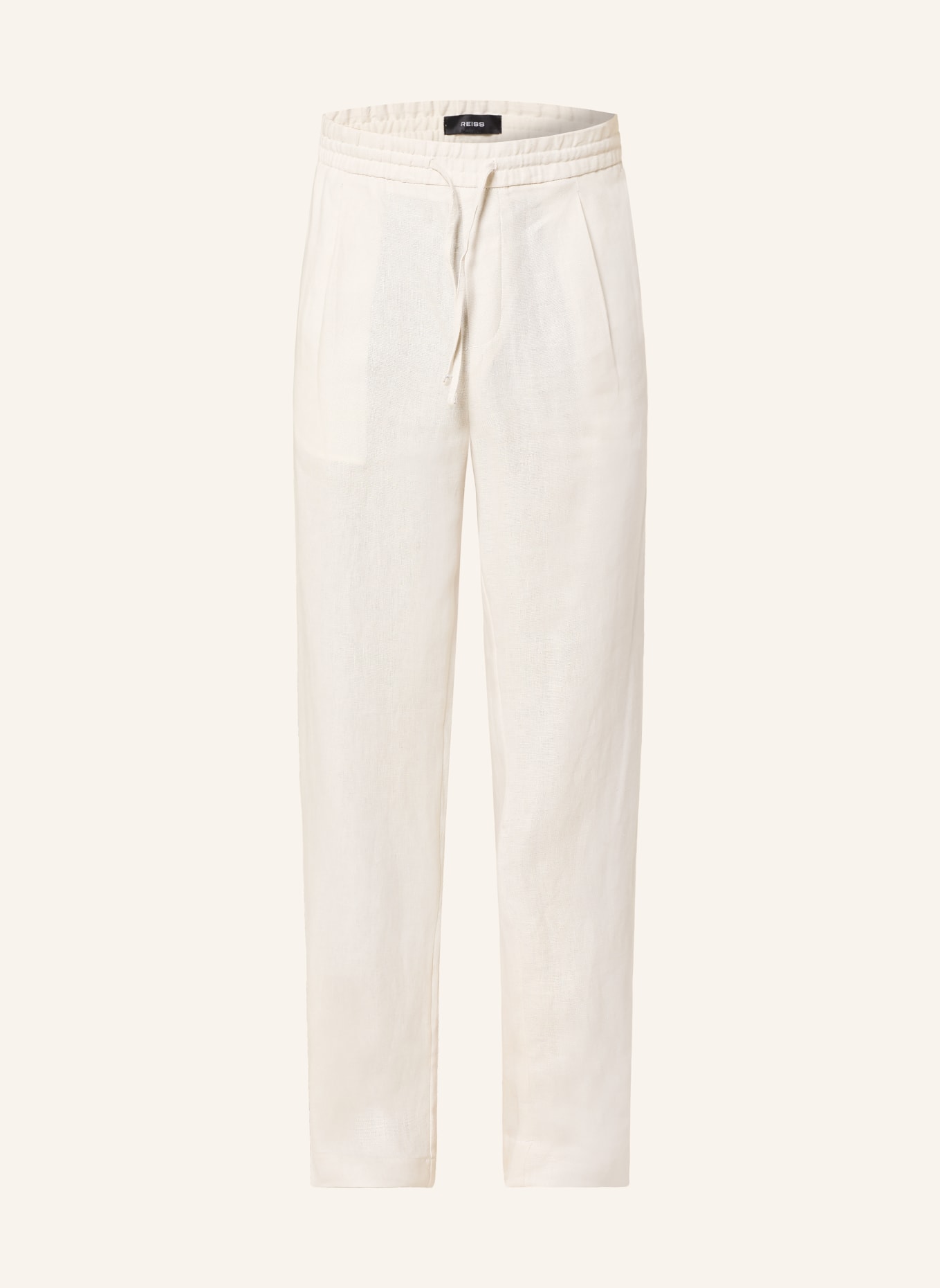 REISS Pantalon BARGES coupe slim style jogging: ÉCRU