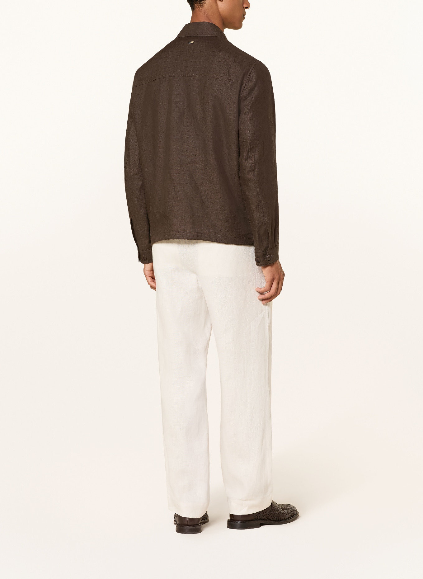 REISS Pantalon BARGES coupe slim style jogging: ÉCRU