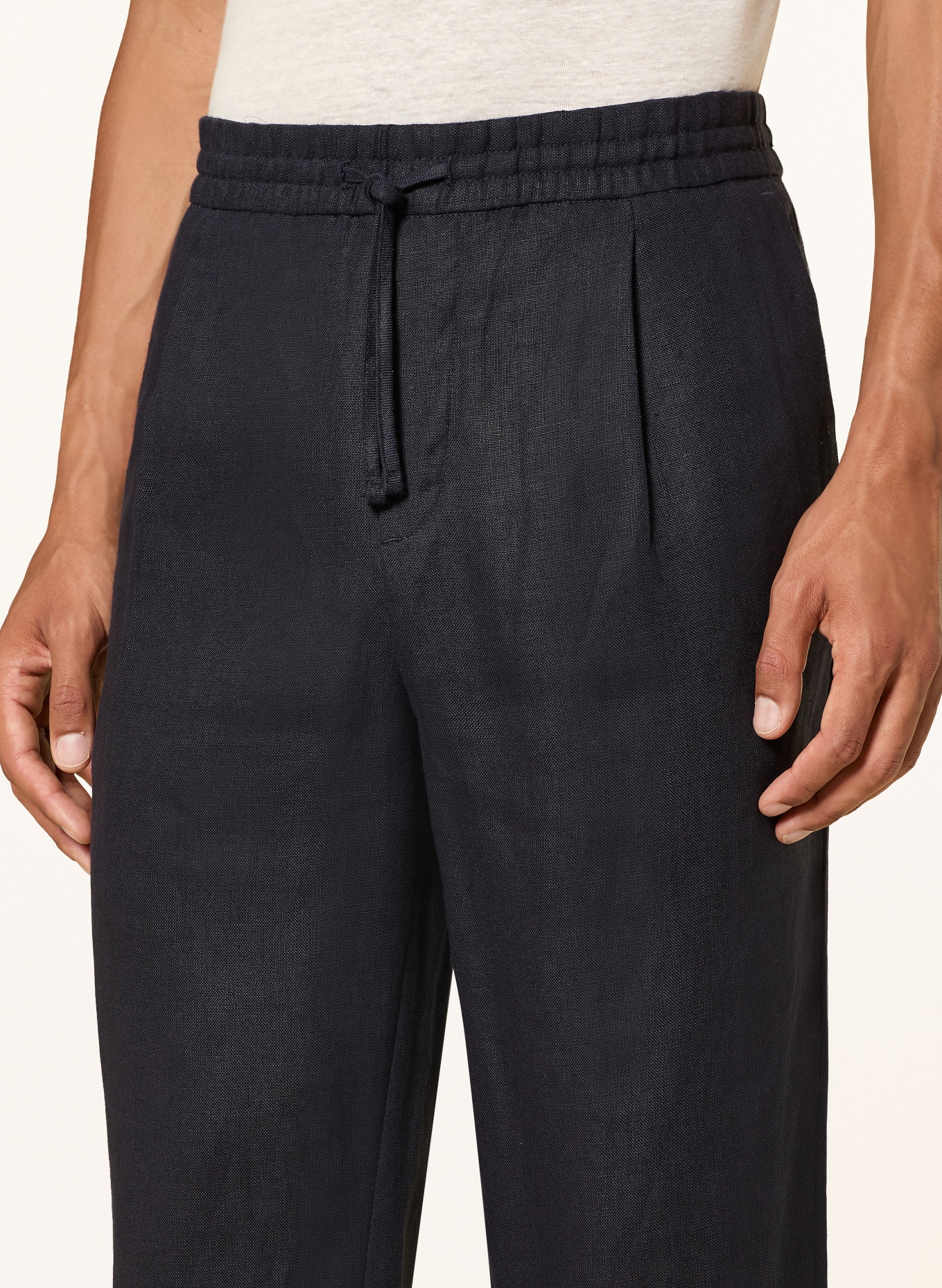 REISS Pantalon BARGES coupe slim style jogging: BLEU FONCÉ