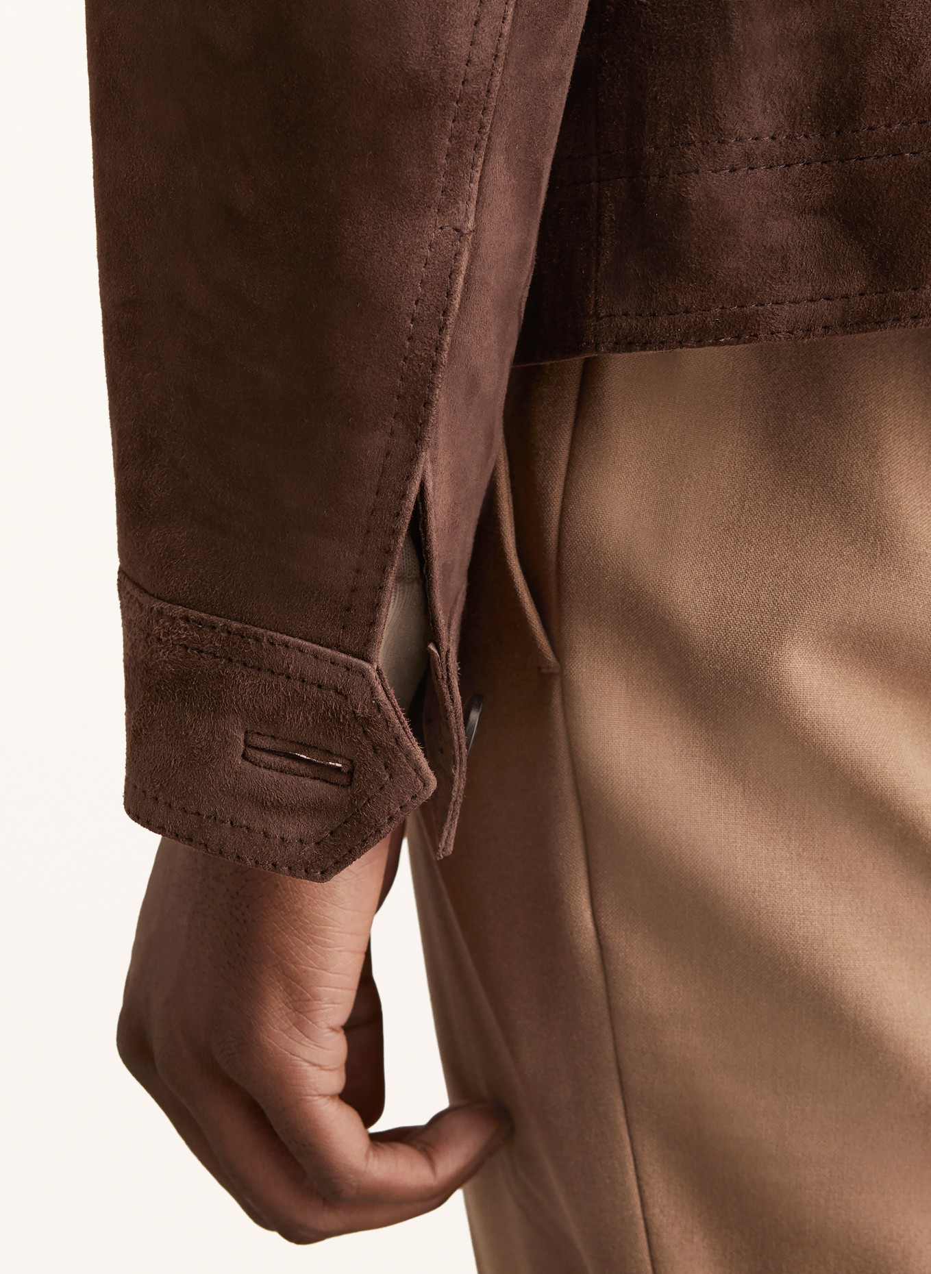 REISS Lederjacke WILSTEAD: DUNKELBRAUN