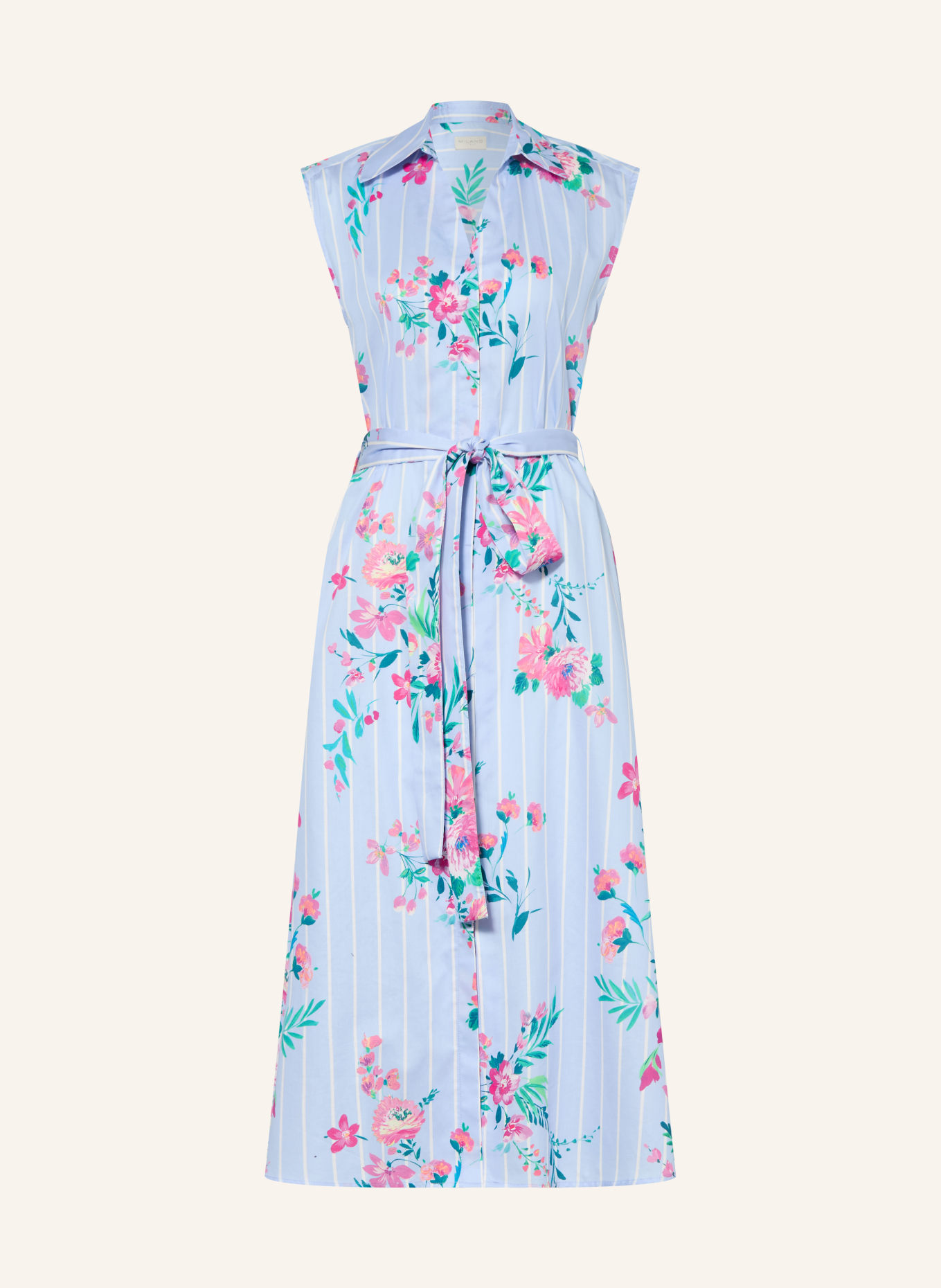MILANO ITALY Kleid: HELLBLAU / PINK / GRÜN