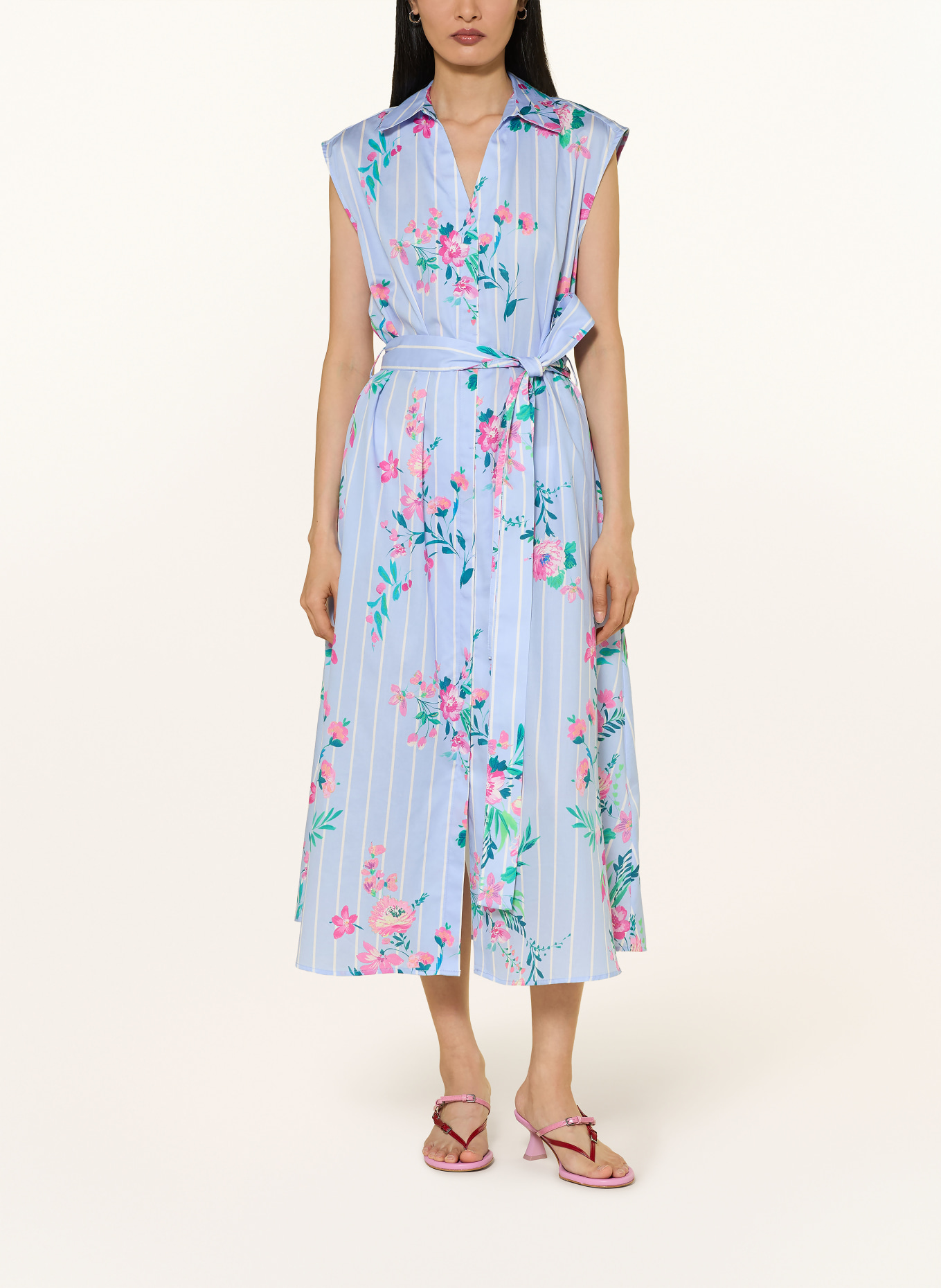 MILANO ITALY Kleid: HELLBLAU / PINK / GRÜN