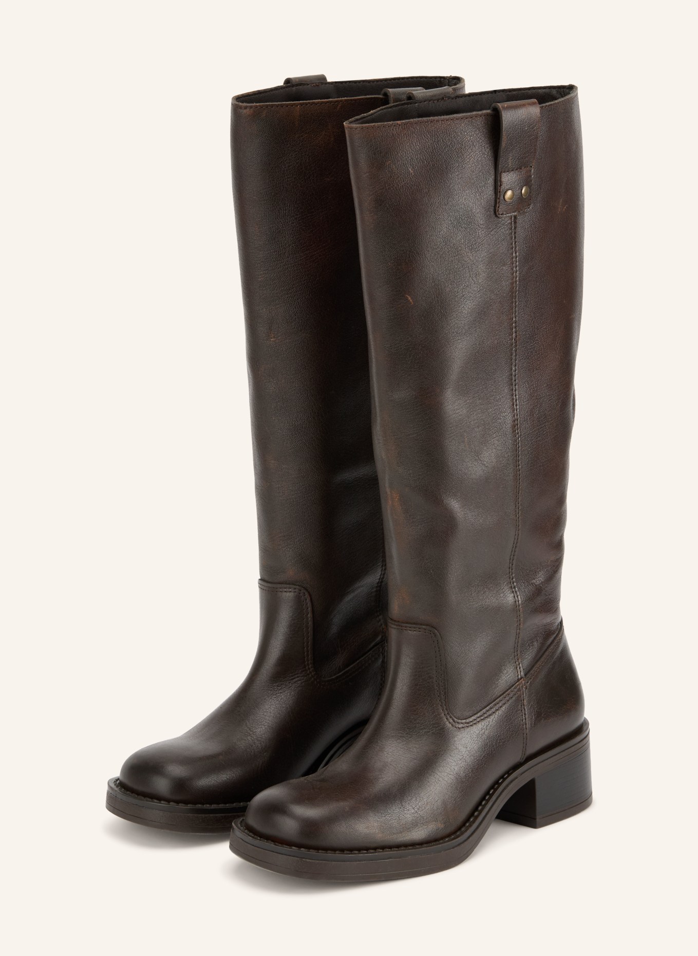 BIANCO Laarzen BIAMARY: MARRON FONCÉ / GOUD
