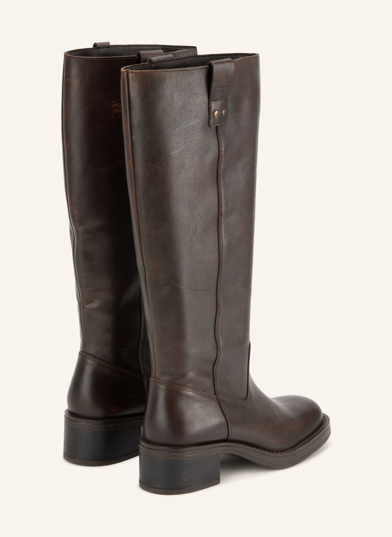 BIANCO Laarzen BIAMARY: MARRON FONCÉ / GOUD