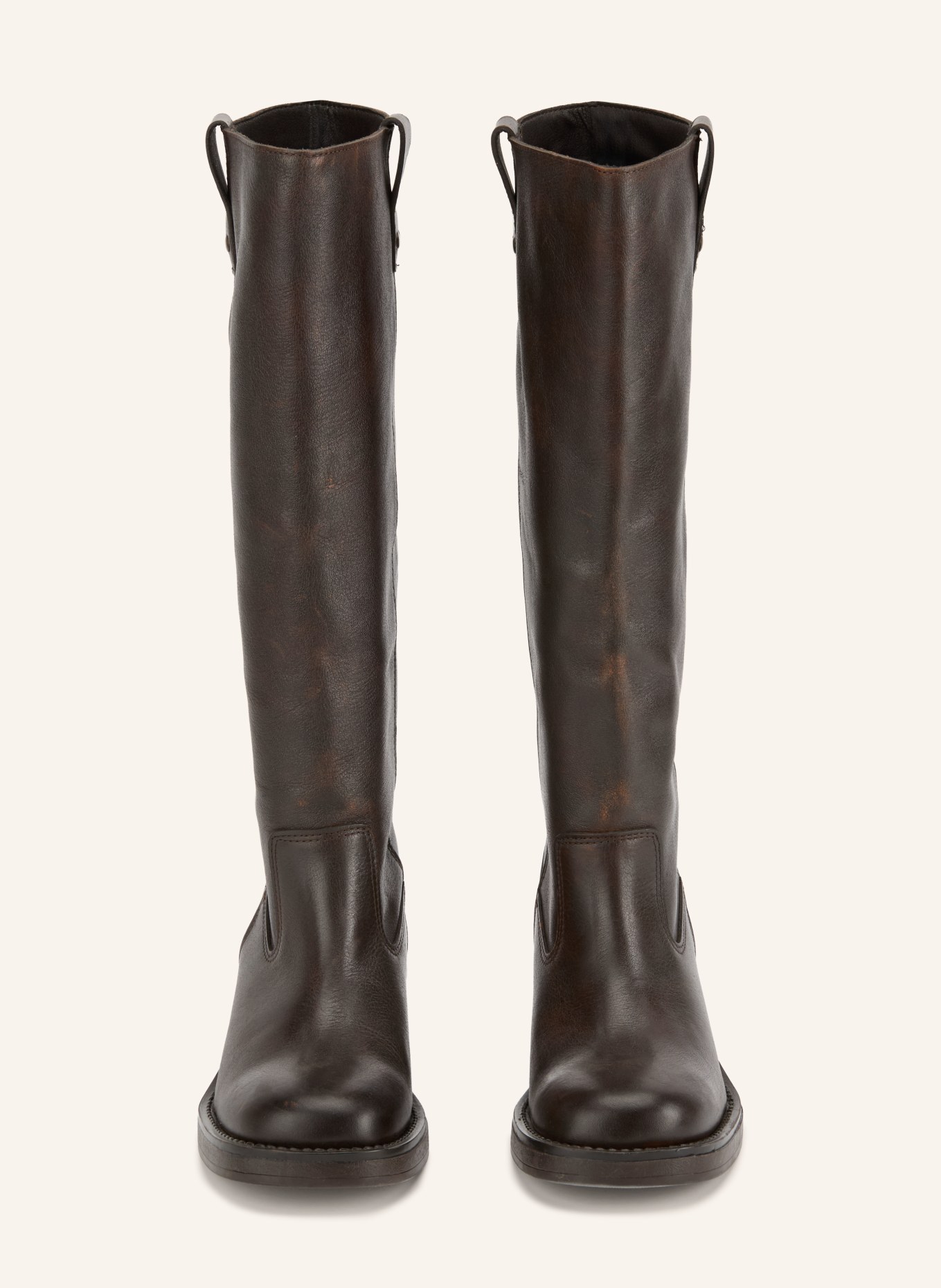 BIANCO Laarzen BIAMARY: MARRON FONCÉ / GOUD