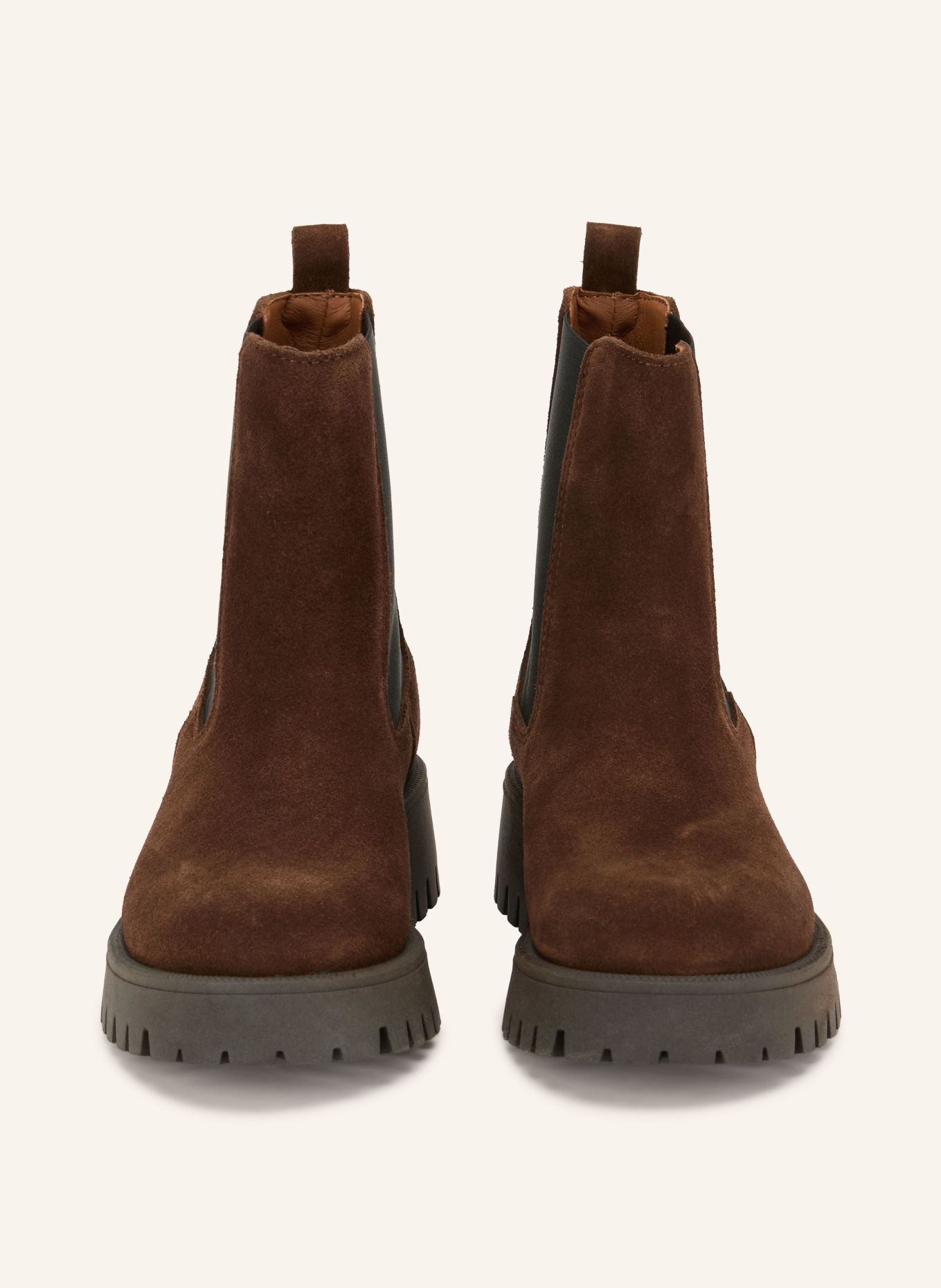 BIANCO Chelsea-laarzen BIALEO: MARRON FONCÉ