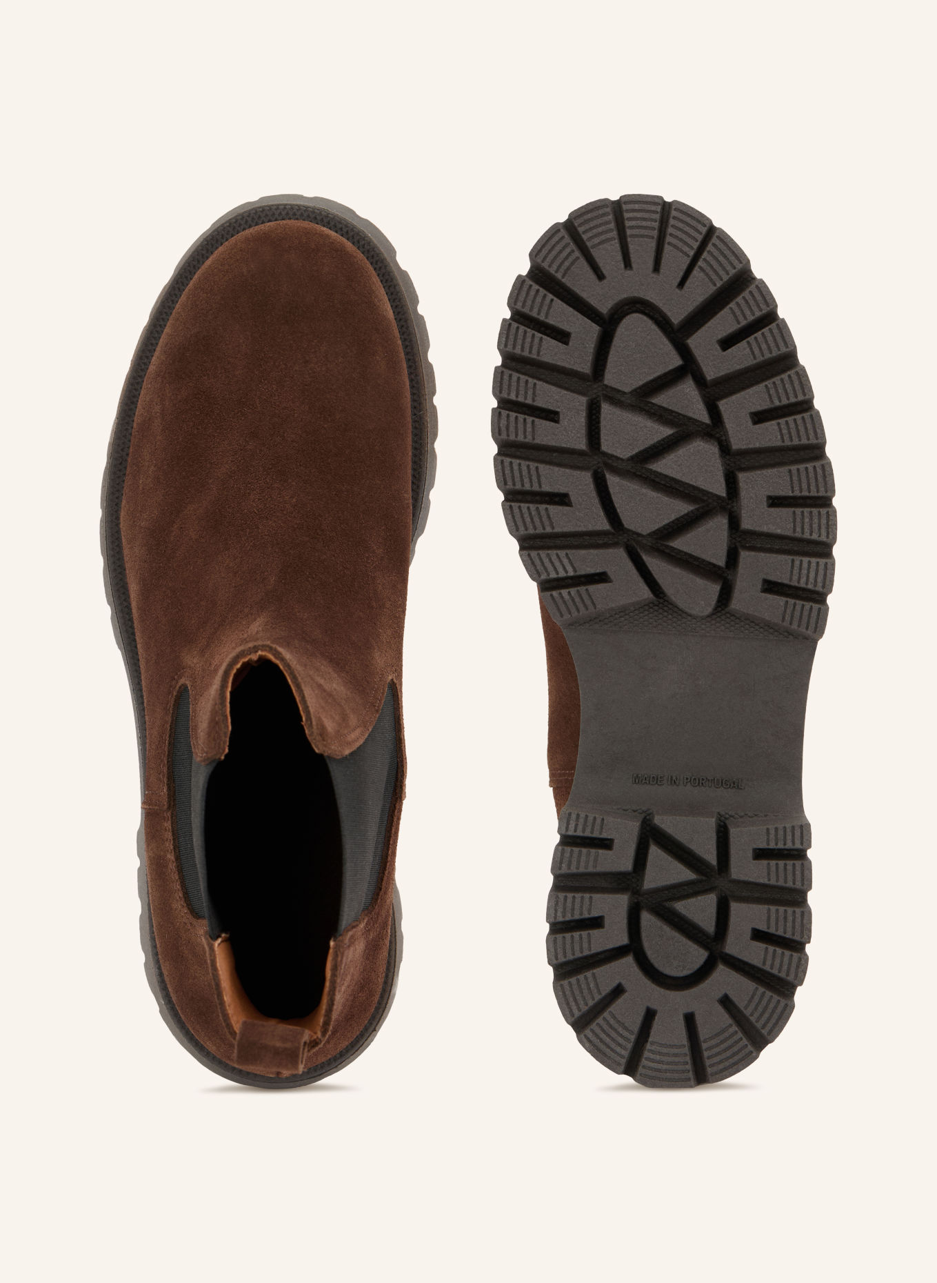 BIANCO Chelsea-laarzen BIALEO: MARRON FONCÉ