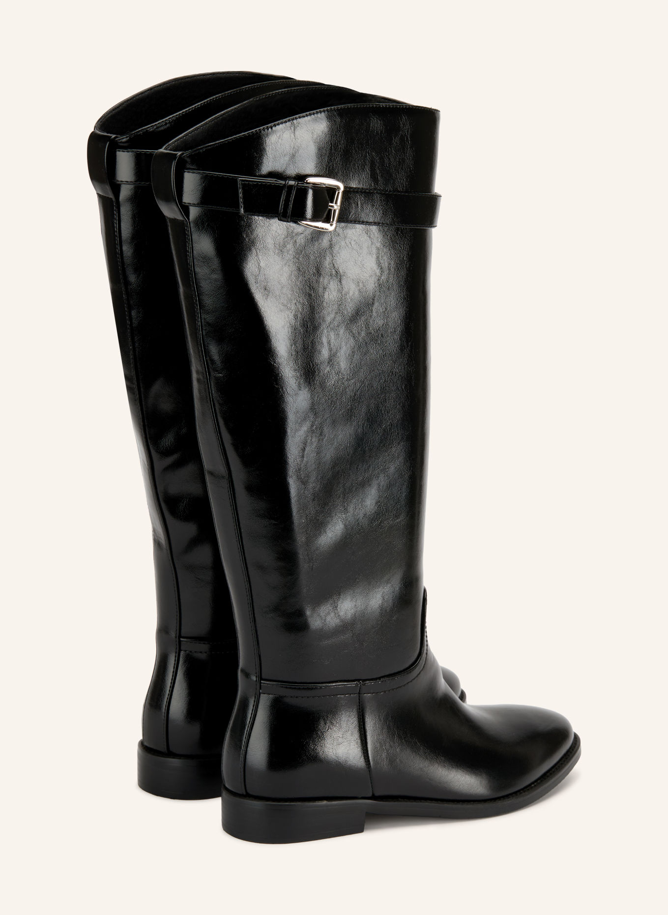 BIANCO BIAELLIOT Boots: BLACK / SILVER