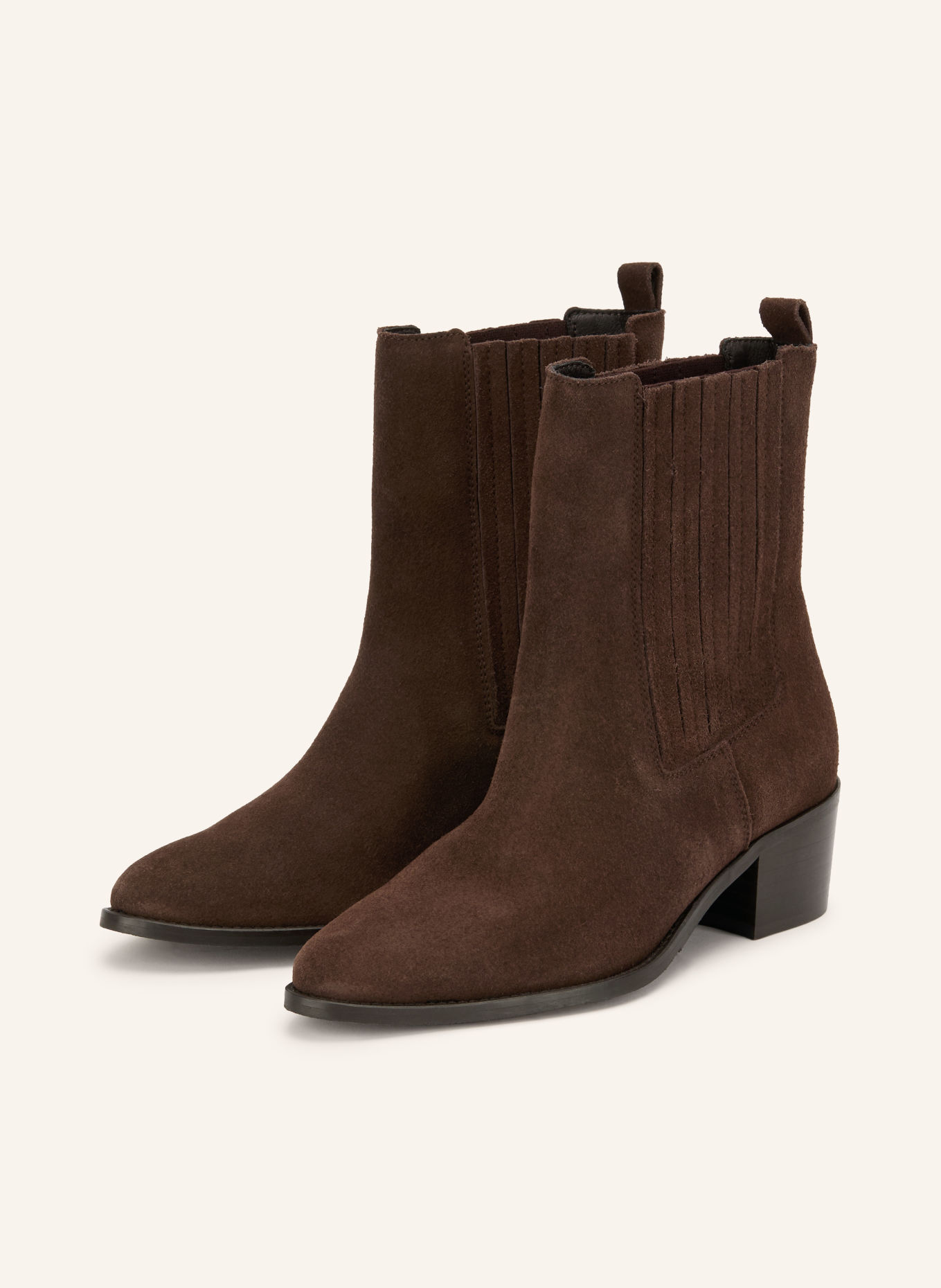 BIANCO BIACAROL Ankle Boots: DARK BROWN