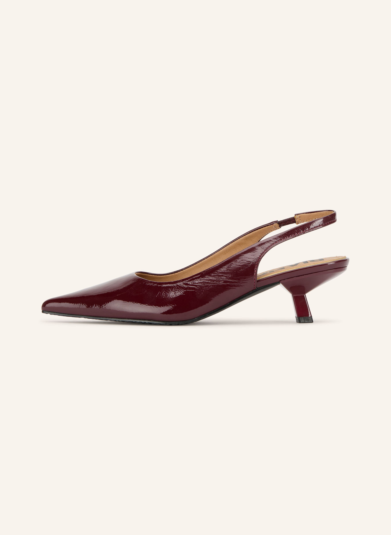 BIANCO Czółenka typu slingback BIAKRISTIN: CIEMNOCZERWONY