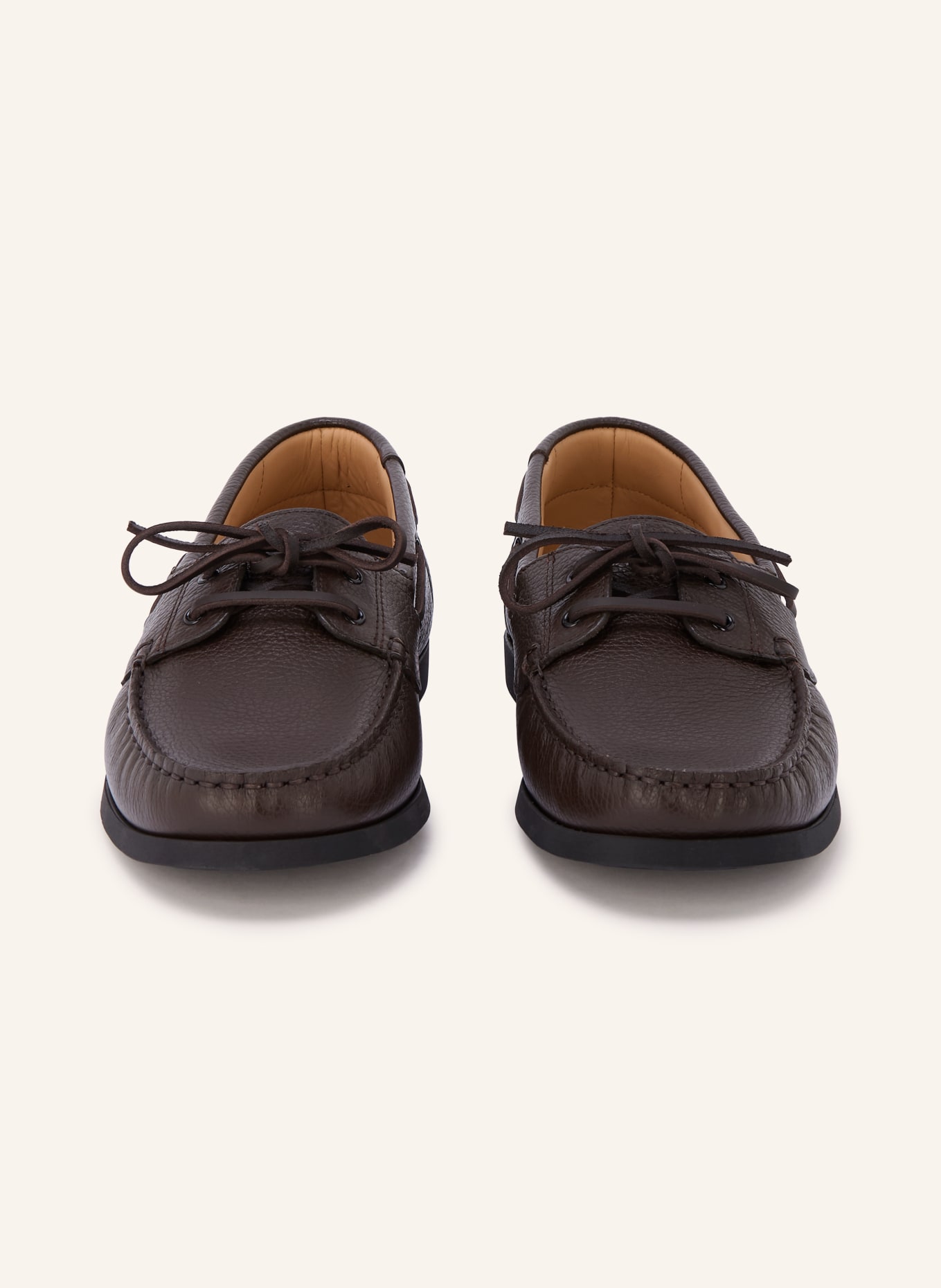 ARKET Chaussures bateau: MARRON FONCÉ