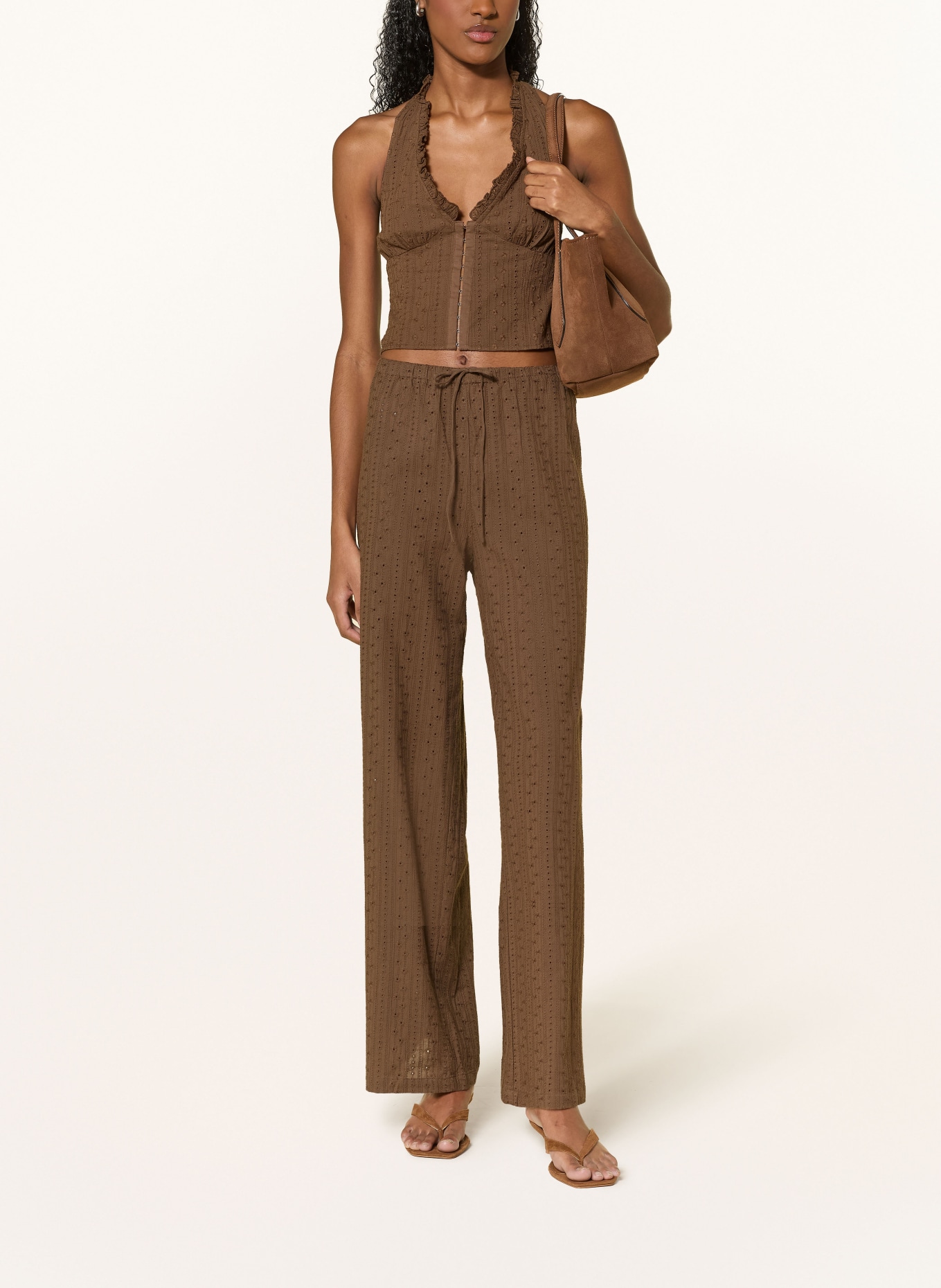 NINETY-9 BREEZE Pants: DARK BROWN