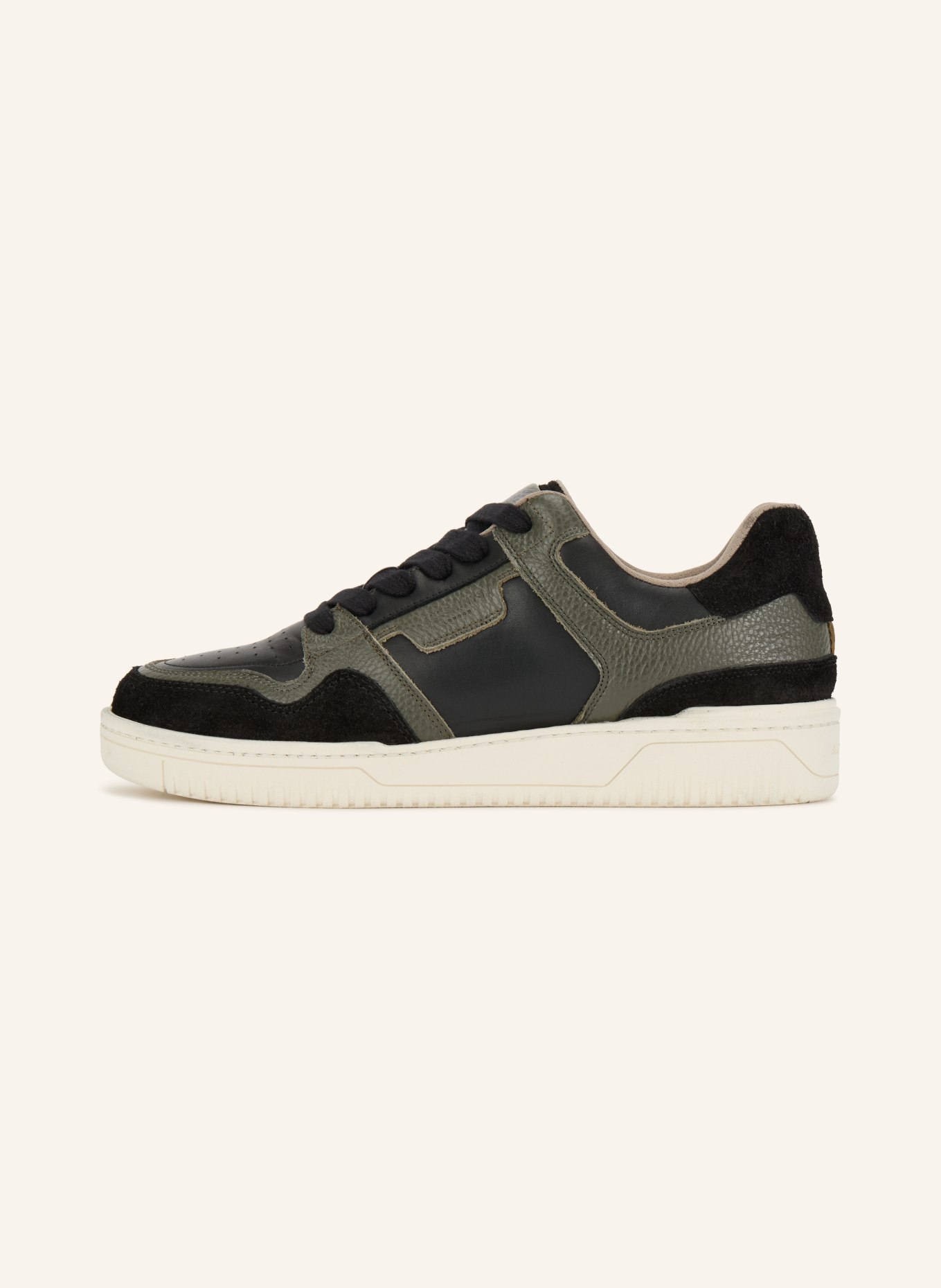 ALLSAINTS Sneaker REGAN PLUS: CZARNY / JASNOCZARY / KHAKI