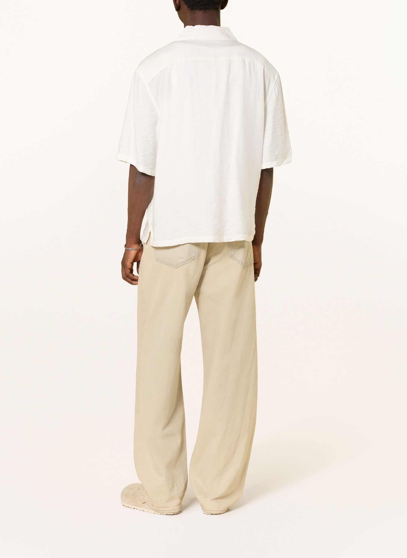 ALLSAINTS Košile s krátkým rukávem PURLEY Comfort Fit: BÍLÁ