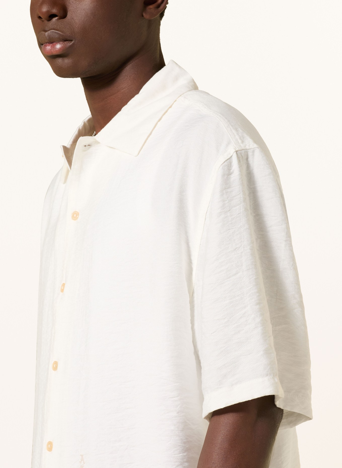 ALLSAINTS Košile s krátkým rukávem PURLEY Comfort Fit: BÍLÁ