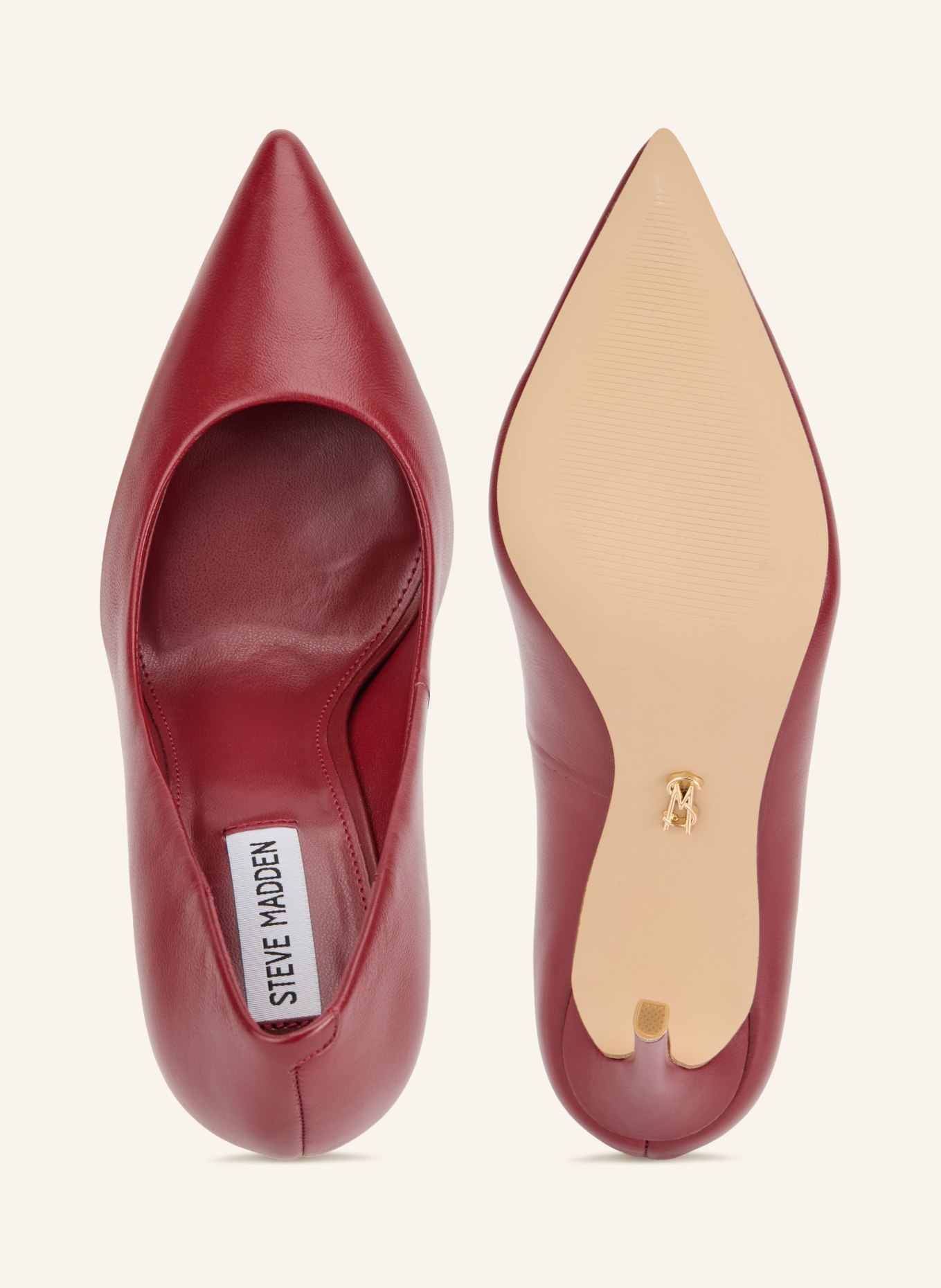 STEVE MADDEN Czółenka THRIVE: CIEMNOCZERWONY