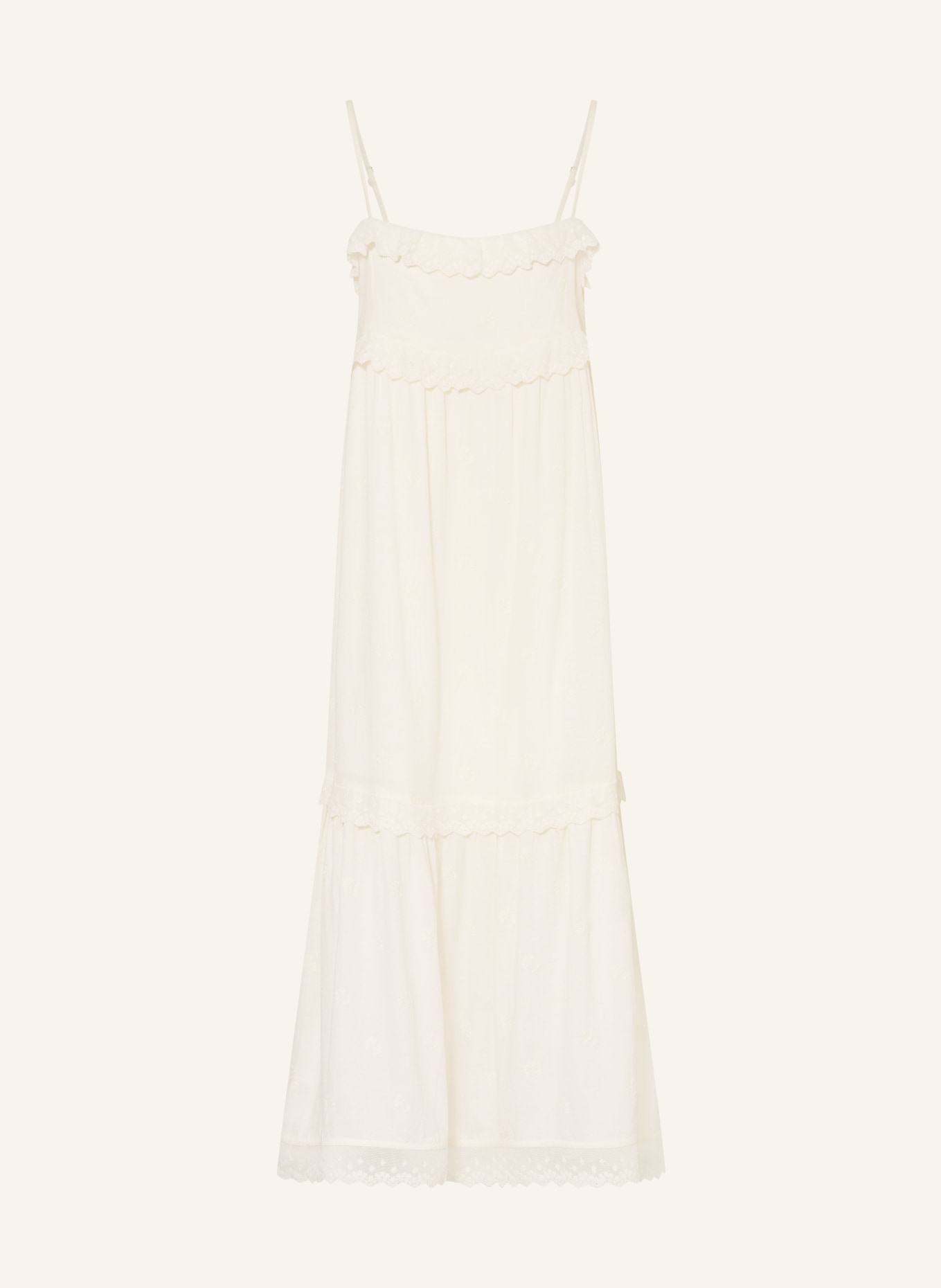 ba&sh Kleid PENNY mit Spitze: ECRU