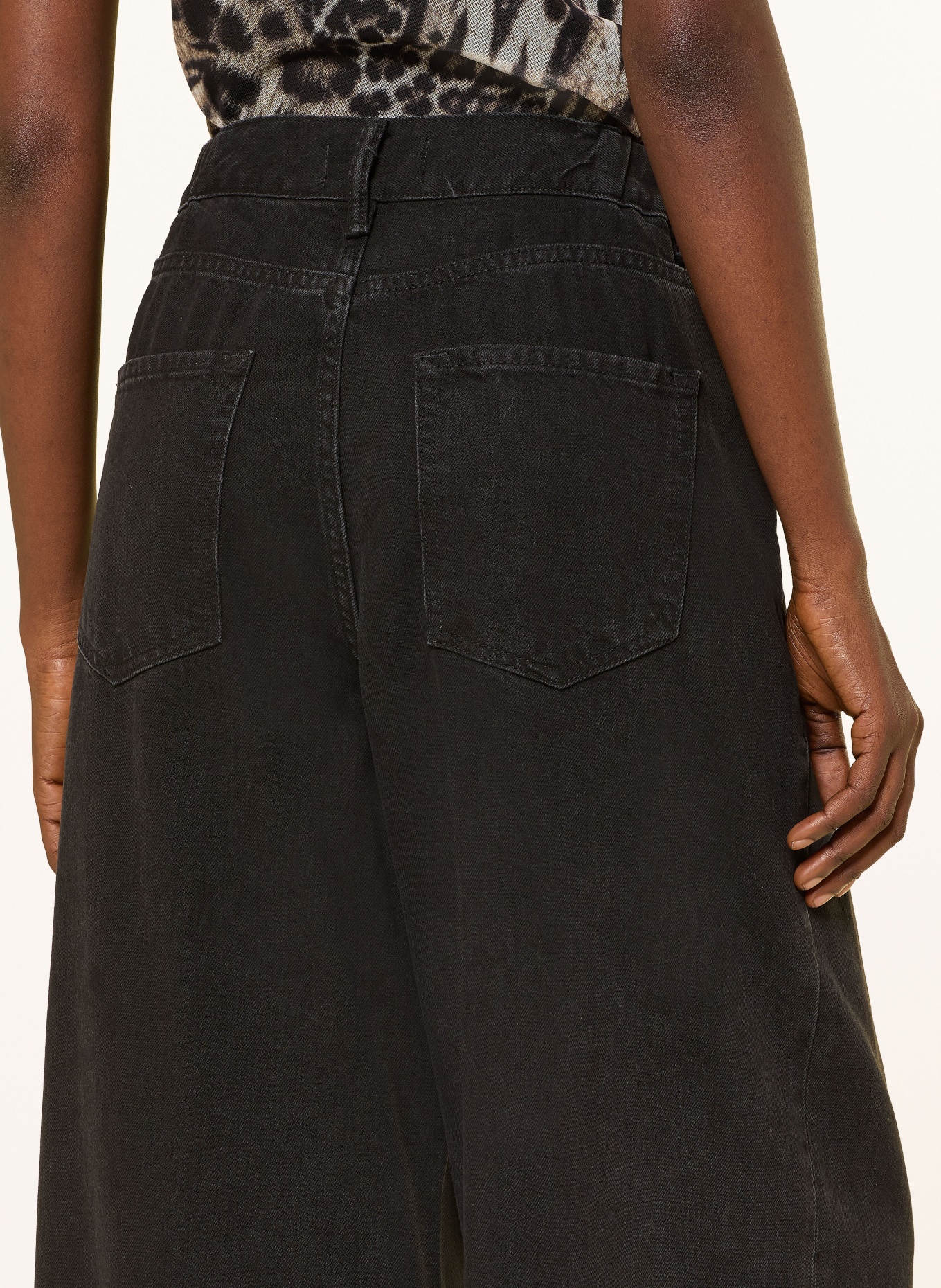 ALLSAINTS Jean à jambes larges HAZE: 162 Washed Black