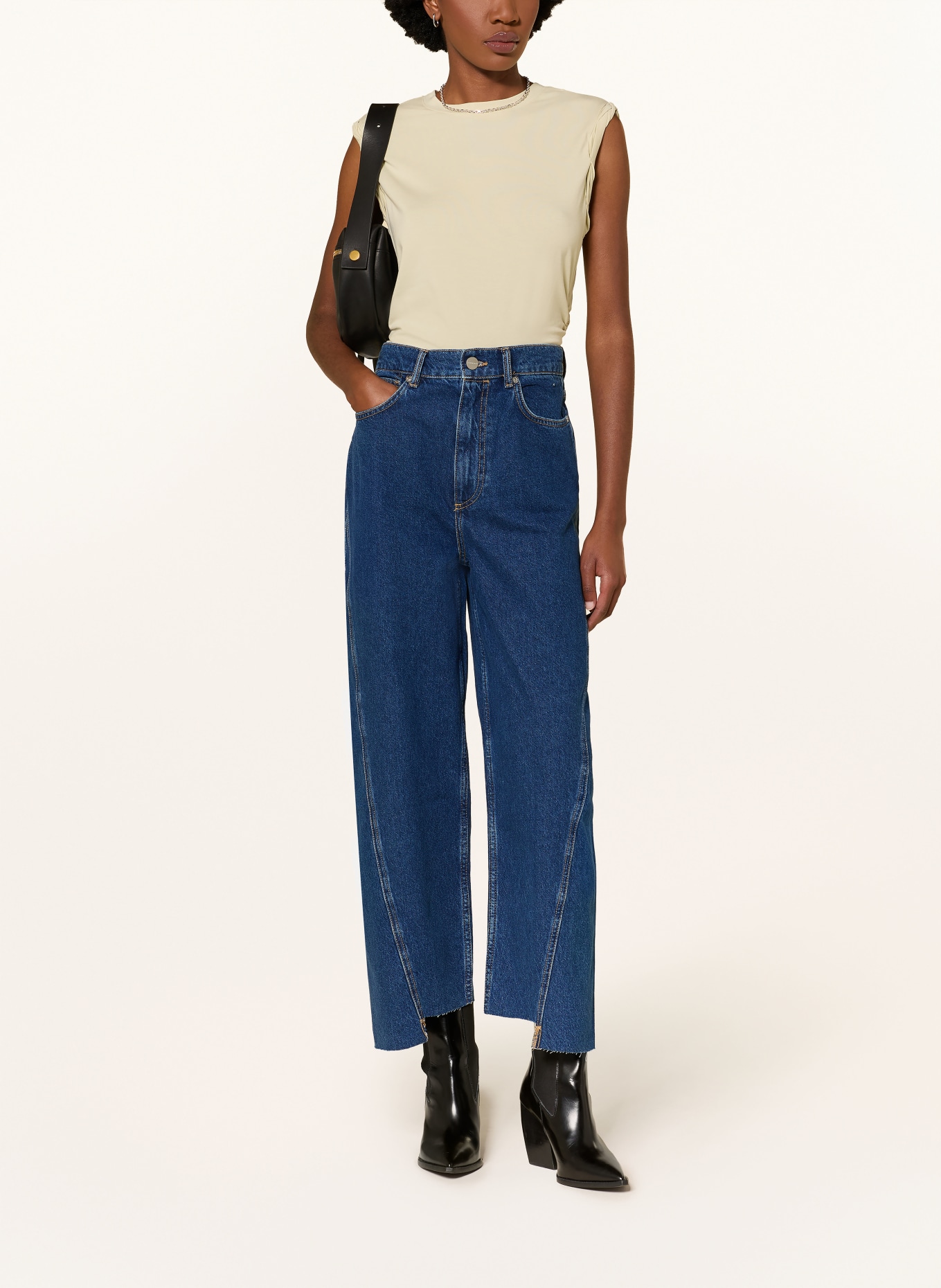 ALLSAINTS Barrel Jeans FOX: 723 Dark Indigo