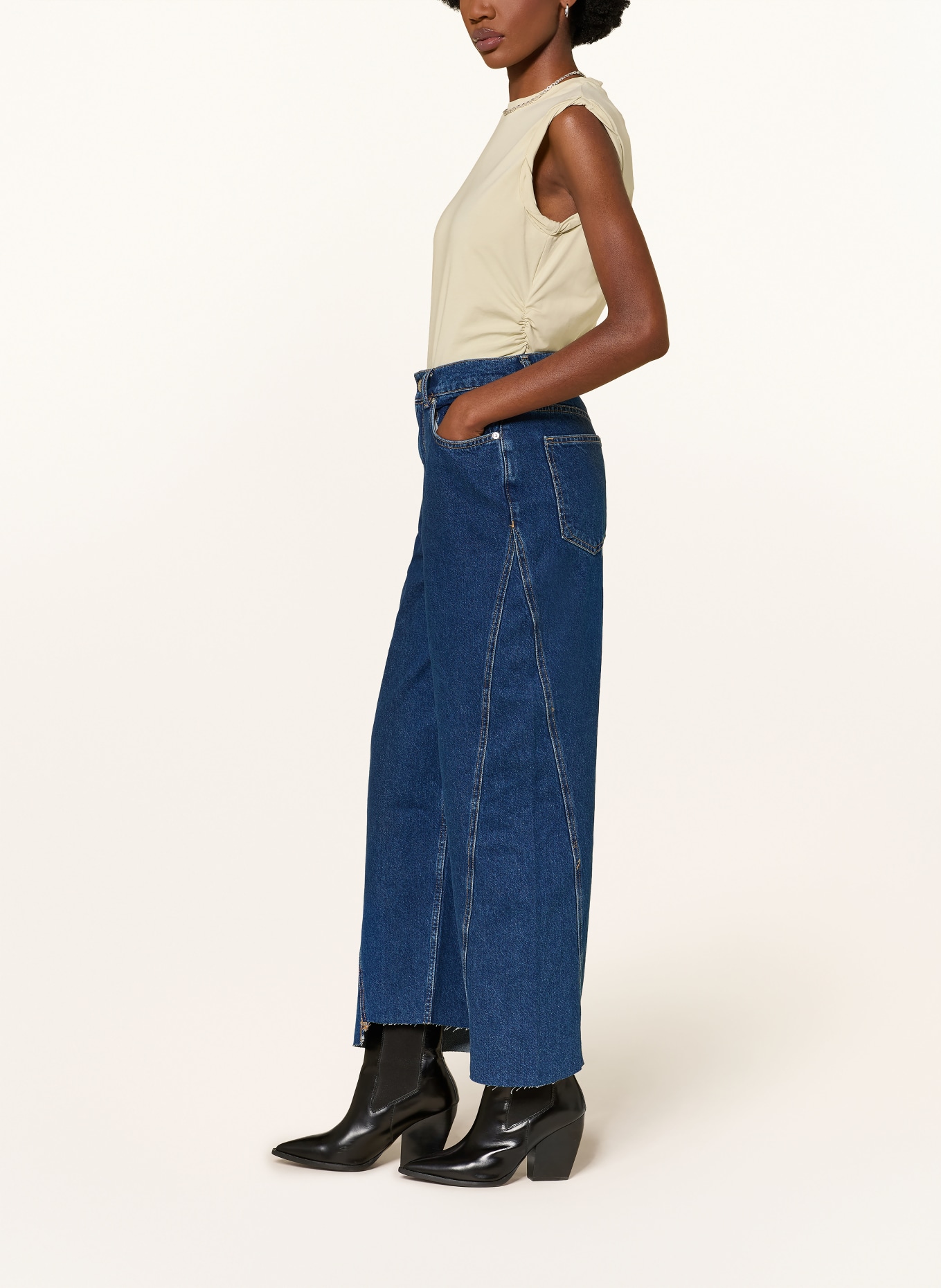 ALLSAINTS Barrel Jeans FOX: 723 Dark Indigo