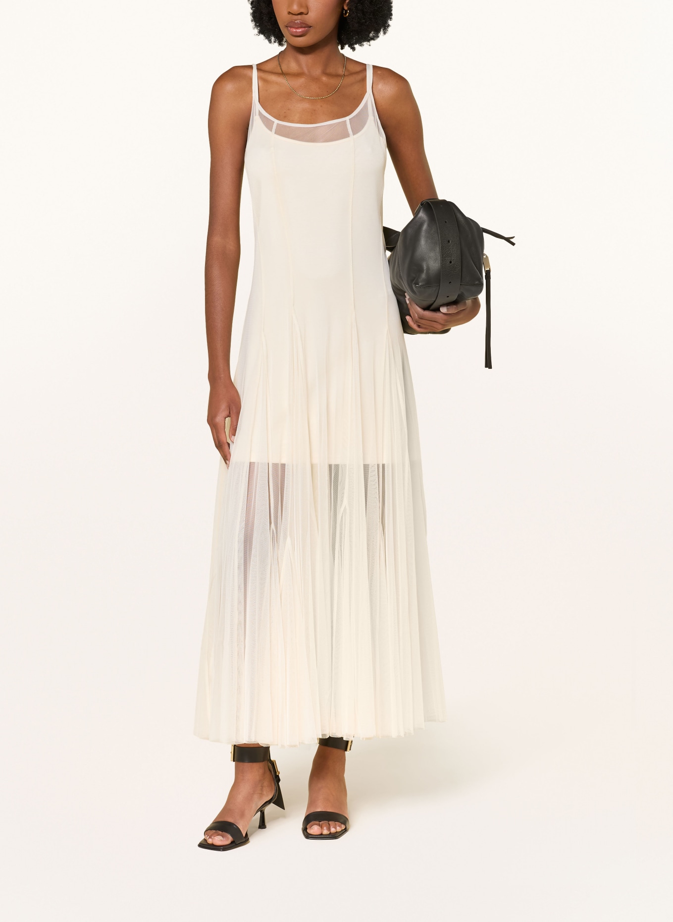 ALLSAINTS Robe en maille HARMONIA: CRÈME