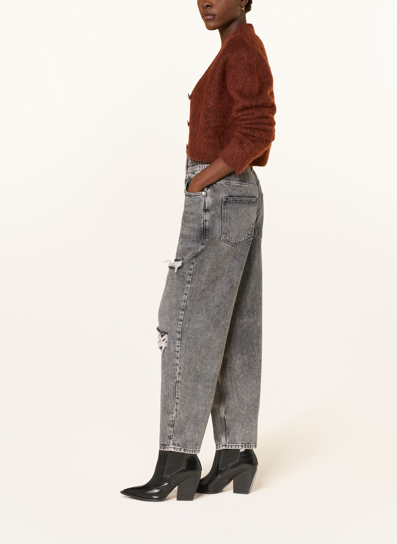 ALLSAINTS Destroyed Jeans DAISY: 755 Washed Grey