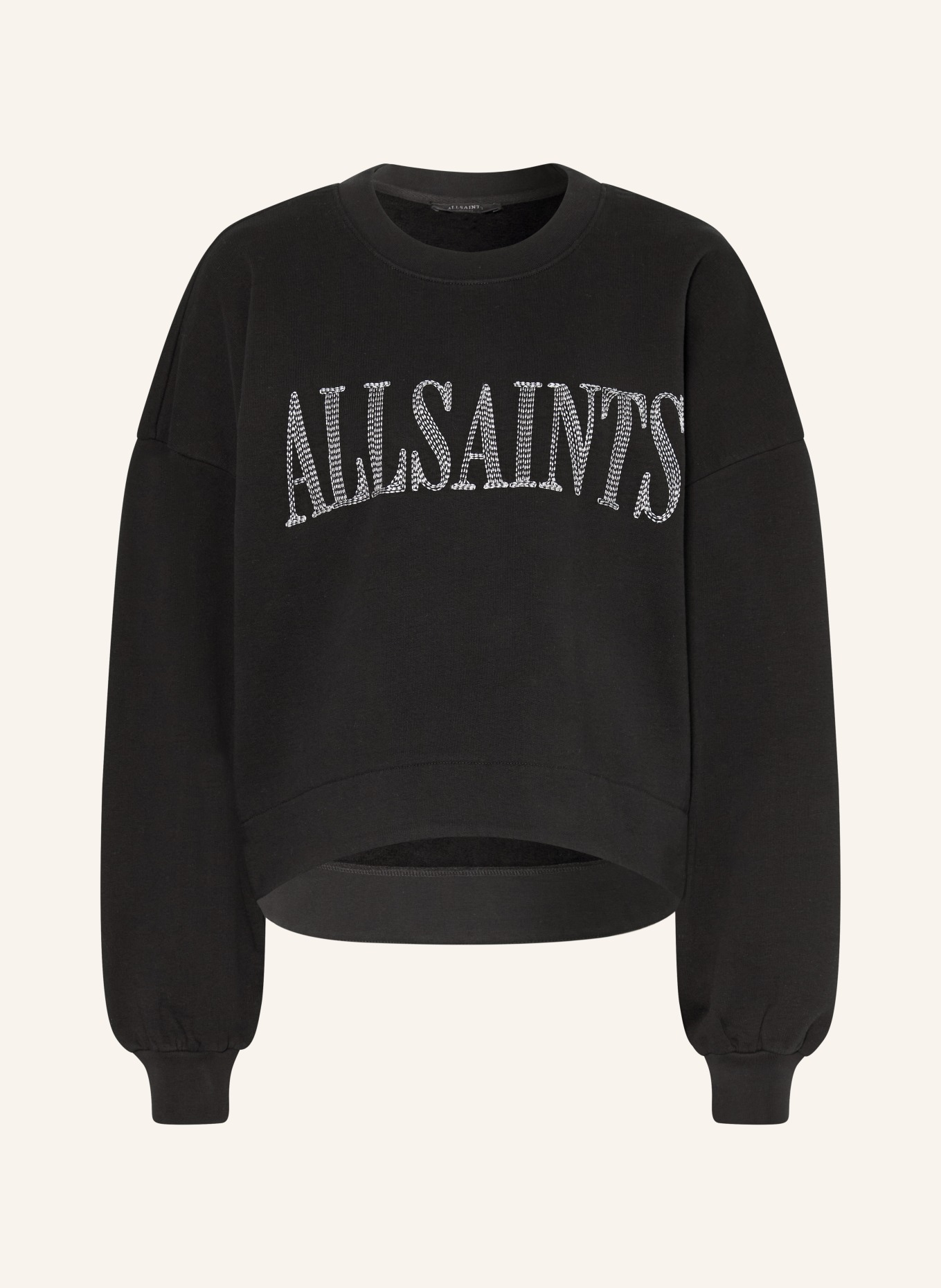 ALLSAINTS Sweatshirt DASH: SCHWARZ / WEISS