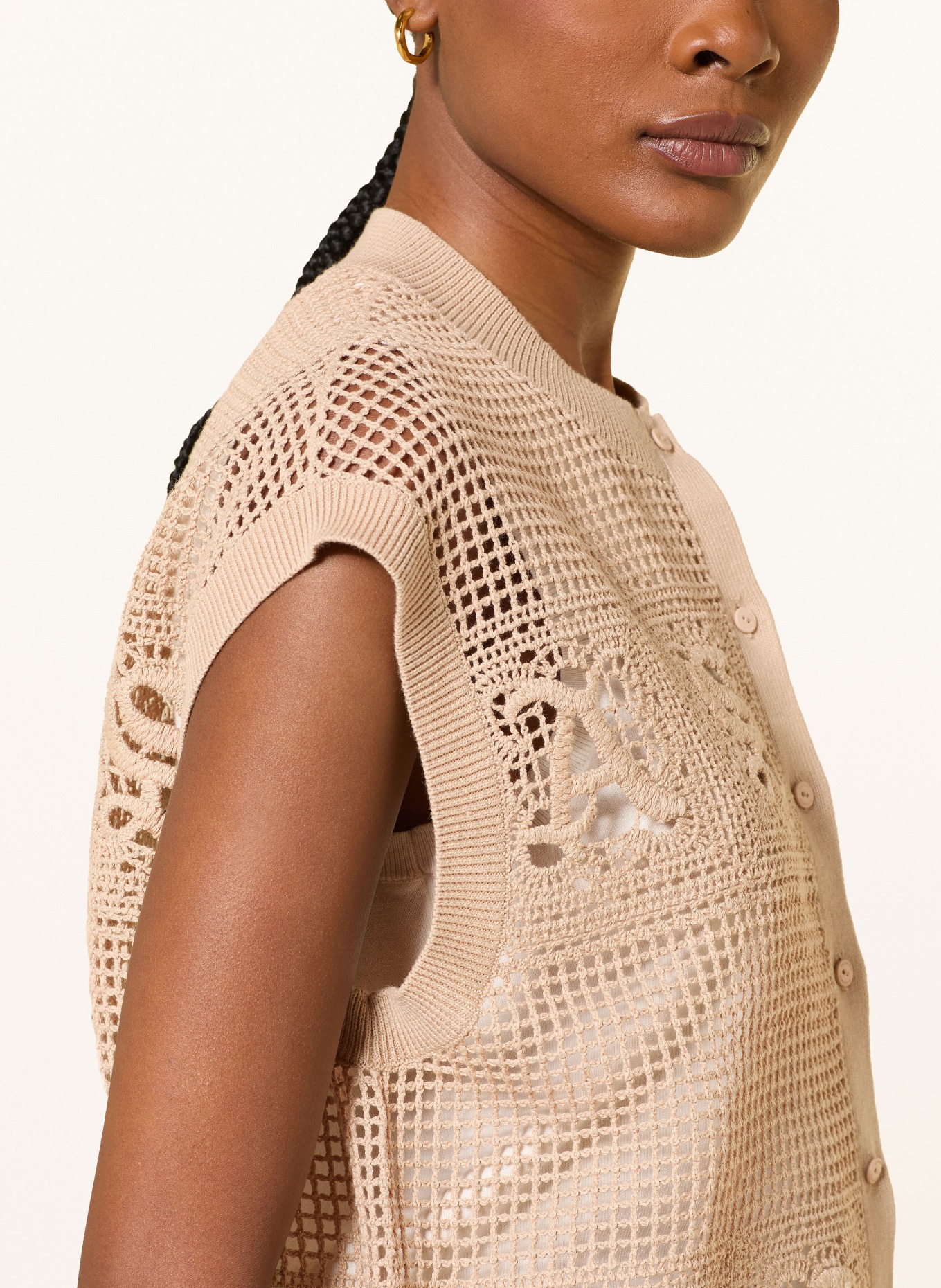 ALLSAINTS Strickweste KYRA: CAMEL