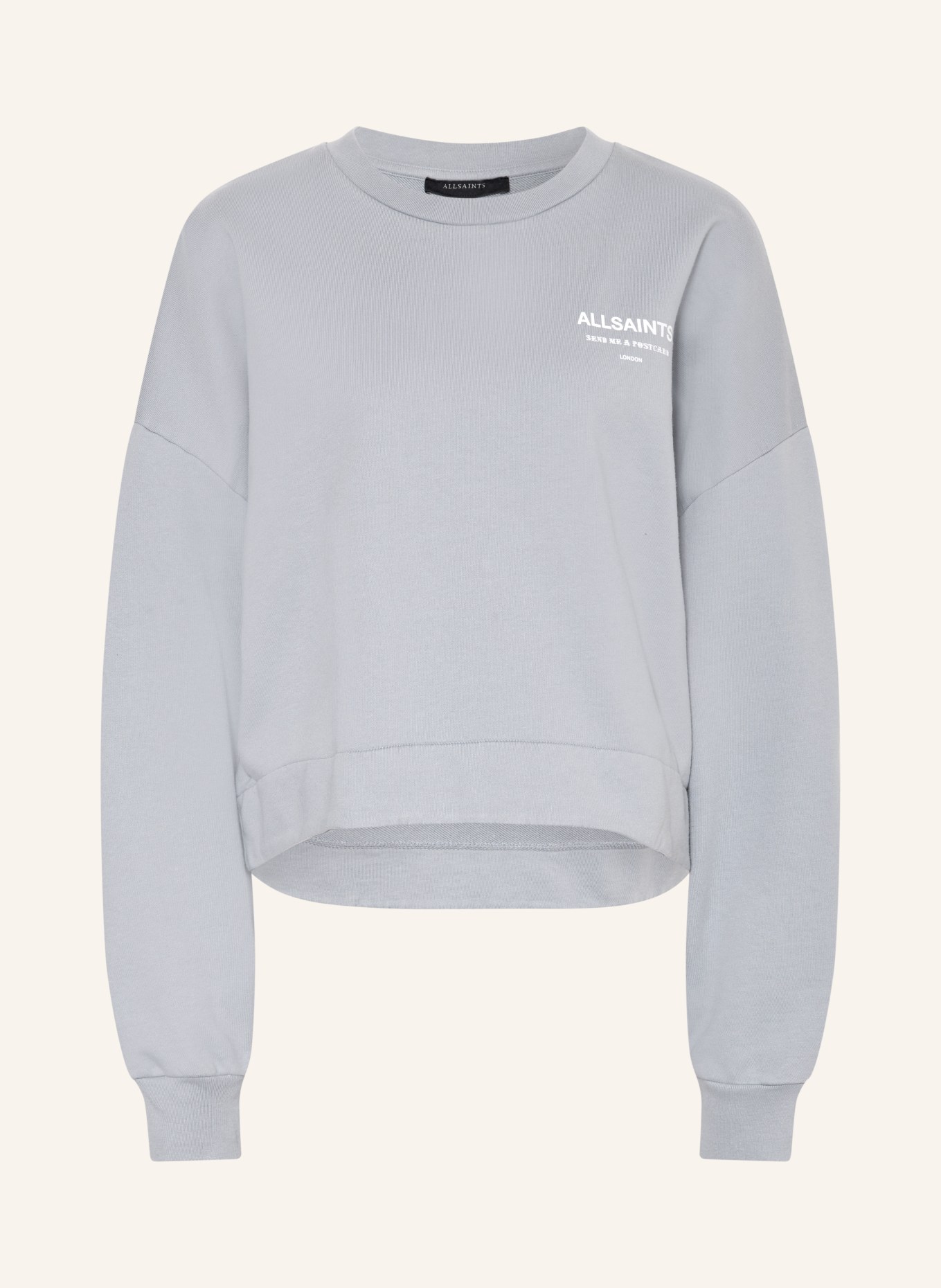 ALLSAINTS Sweatshirt DREAMER: BLAUGRAU / WEISS