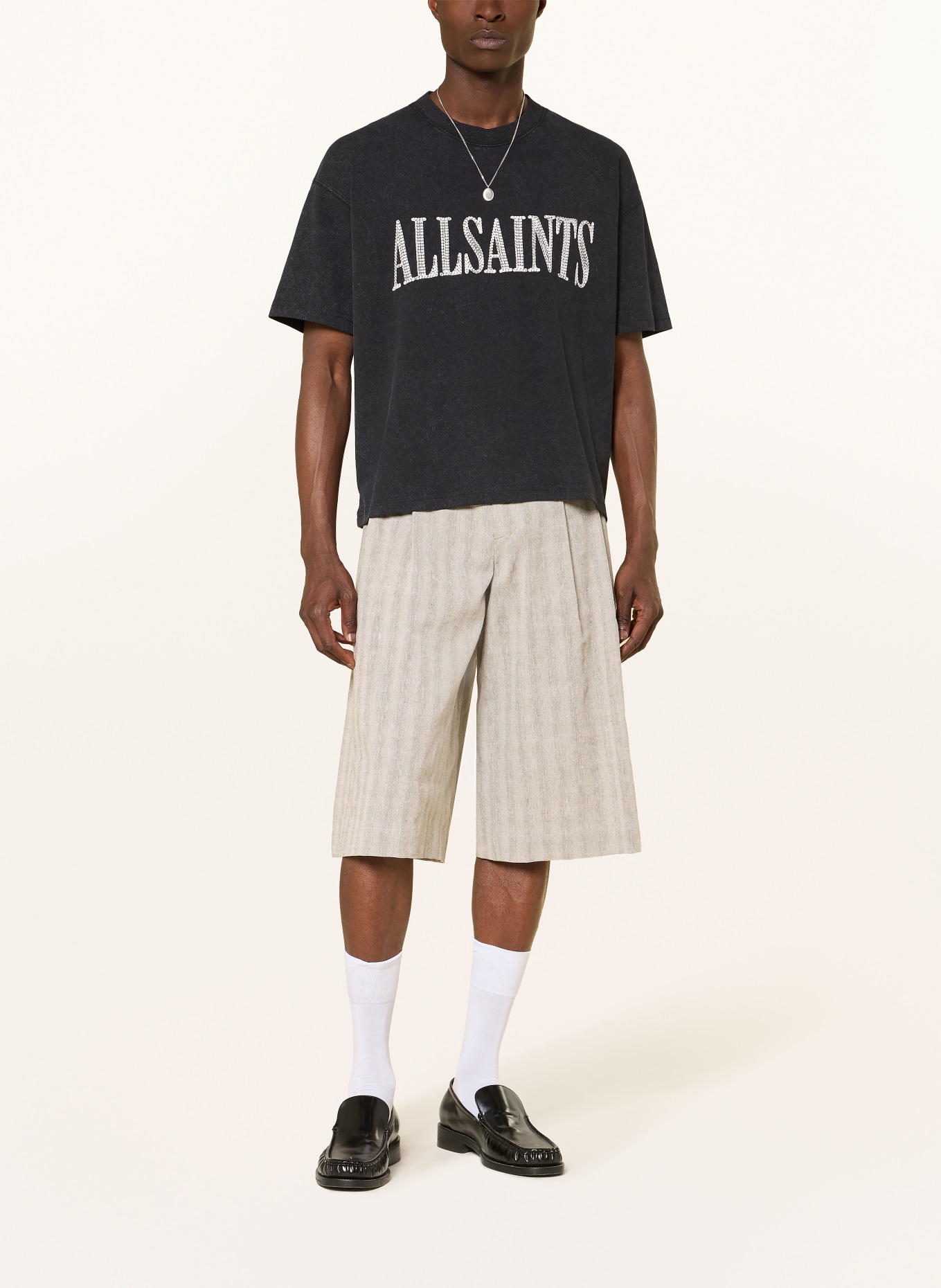 ALLSAINTS T-Shirt DASH: SCHWARZ / WEISS