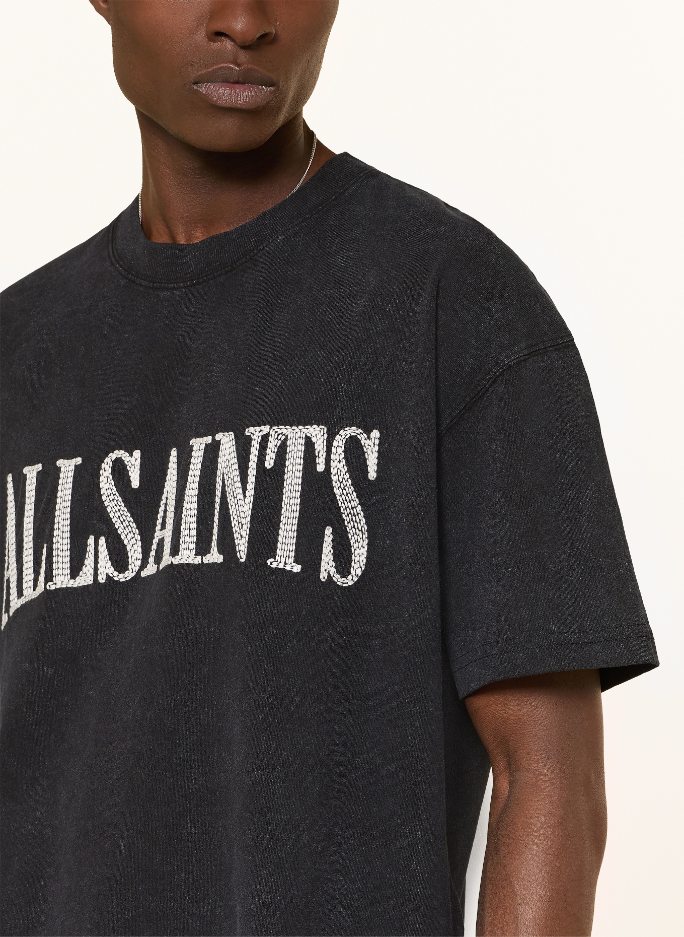 ALLSAINTS T-Shirt DASH: SCHWARZ / WEISS