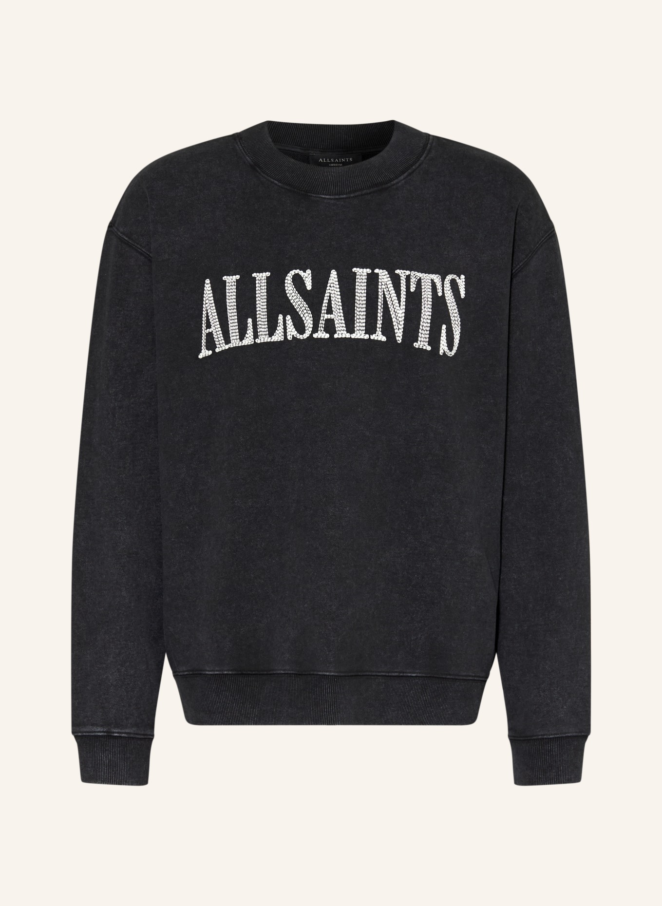 ALLSAINTS Sweatshirt DASH: SCHWARZ / WEISS