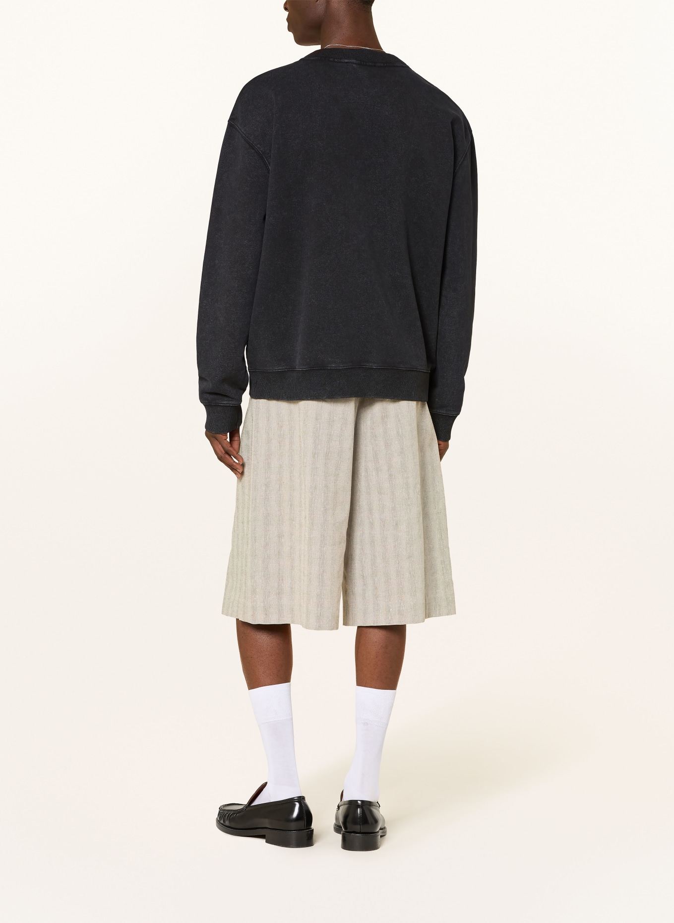 ALLSAINTS Sweatshirt DASH: SCHWARZ / WEISS