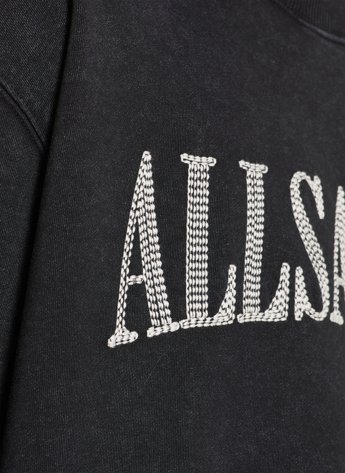 ALLSAINTS Sweatshirt DASH: SCHWARZ / WEISS
